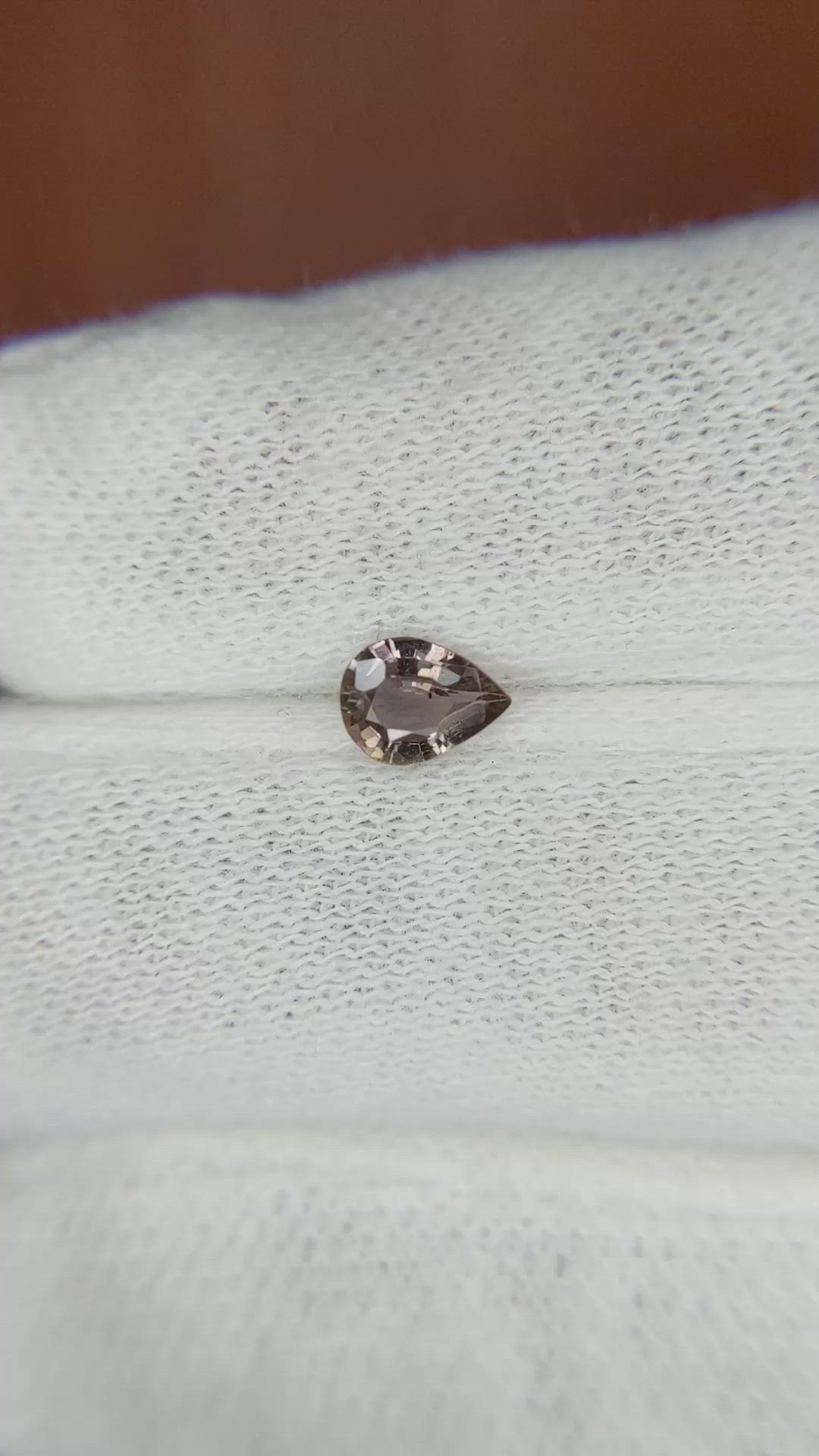 0.40 Ct. Greenish Brown Sapphire from Madagascar Size Video