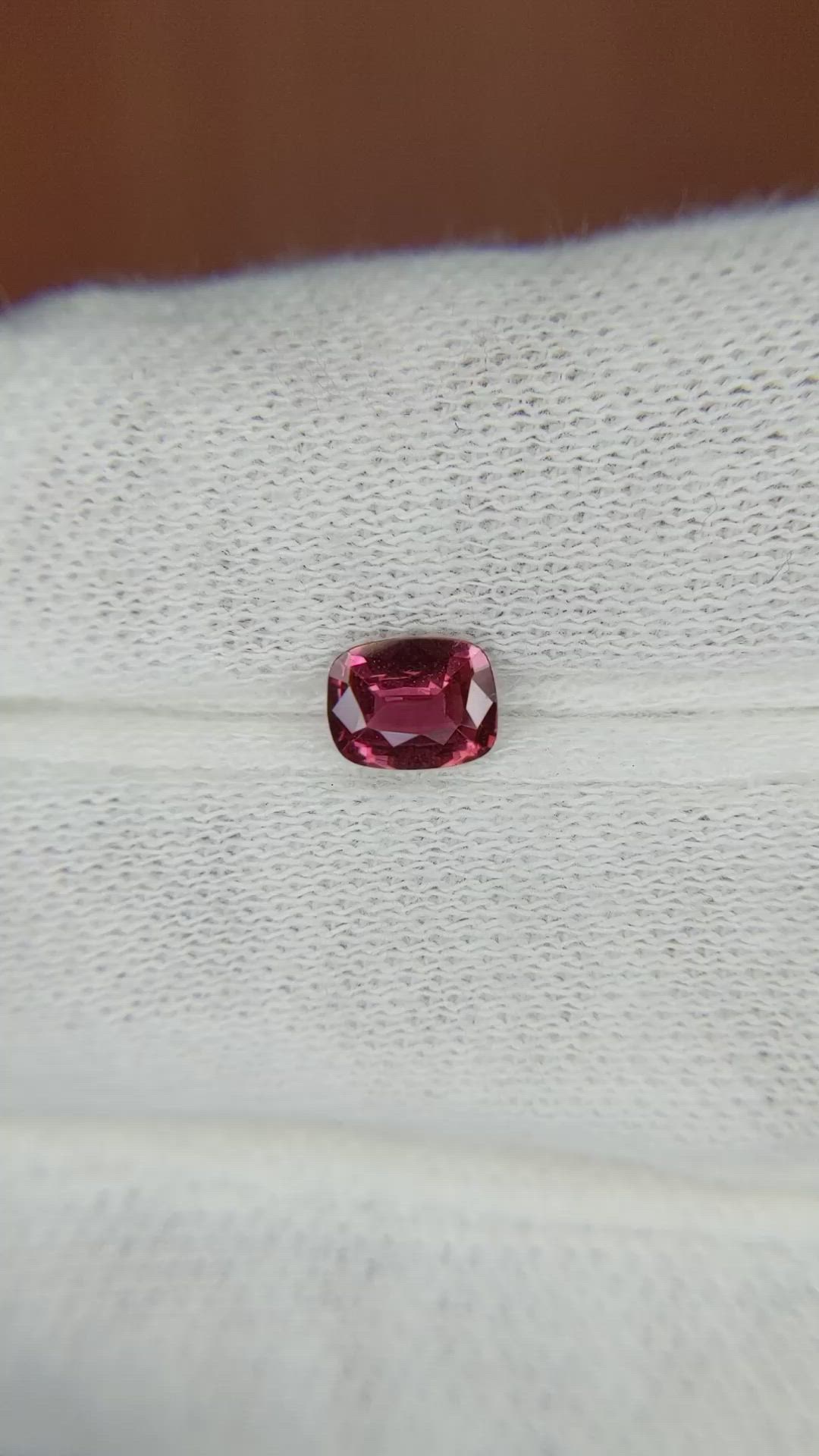 0.58 Ct. Reddish Pink Sapphire from Madagascar Size Video
