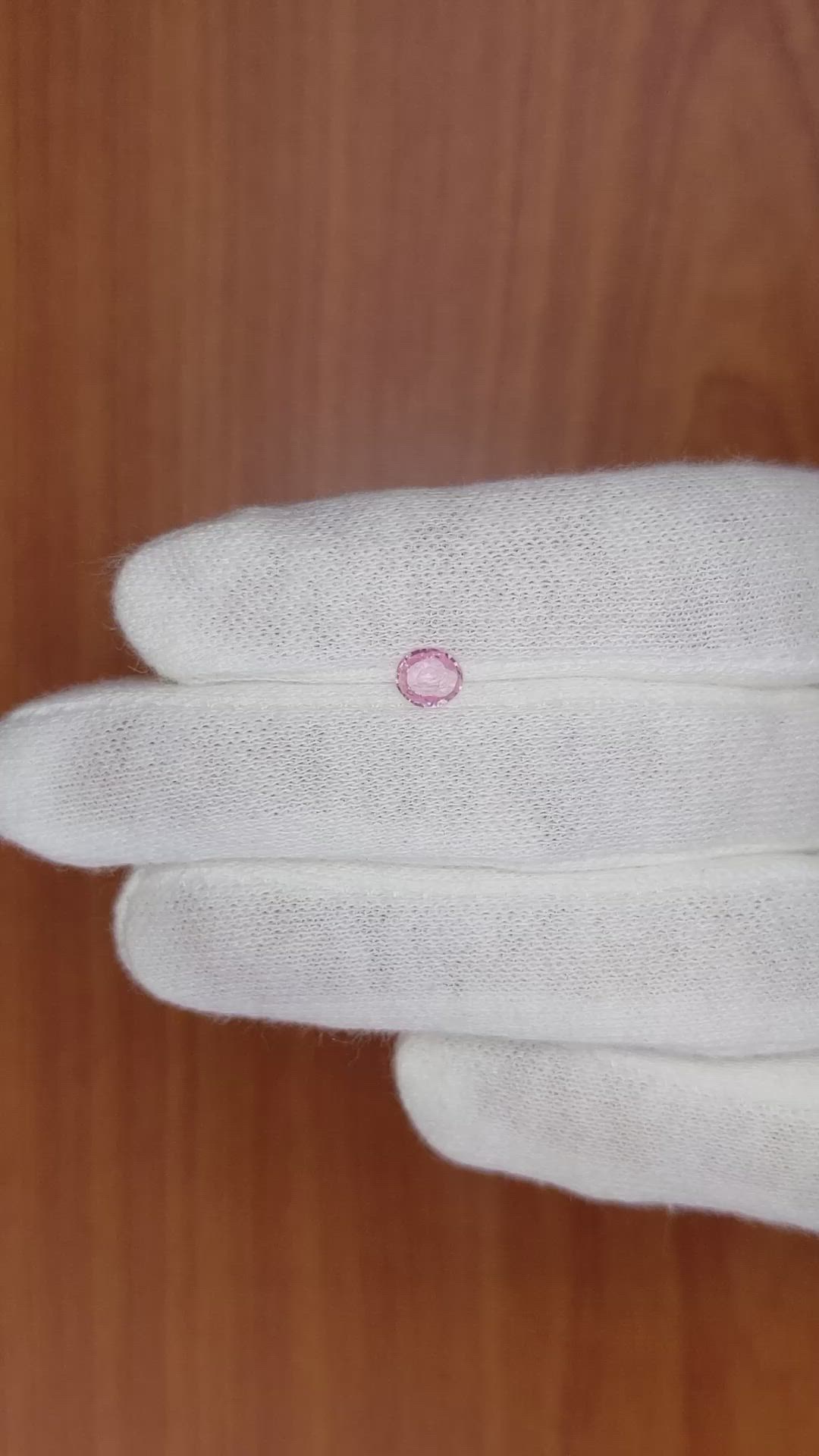 0.48 Ct. Pink Sapphire from Madagascar Size Video