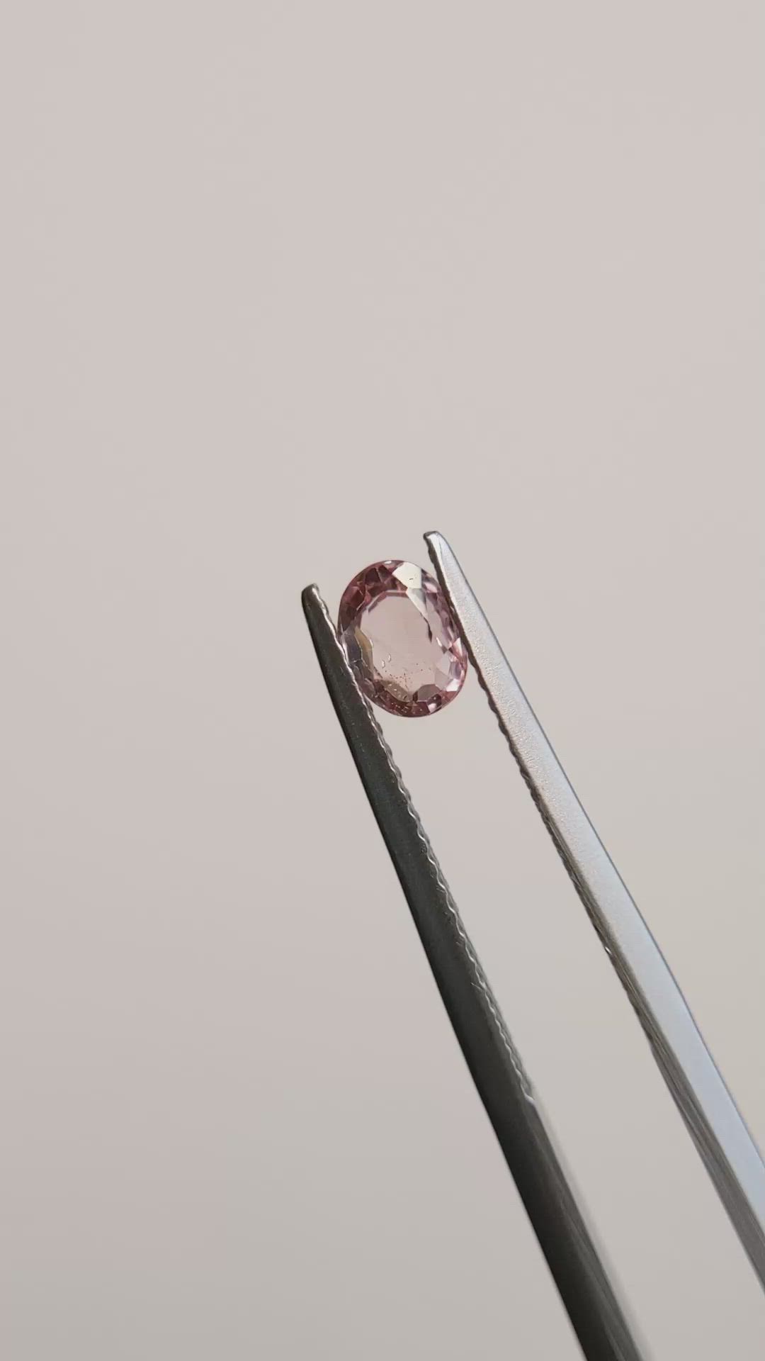 0.61 Ct. Padparadscha Sapphire from Madagascar Size Video