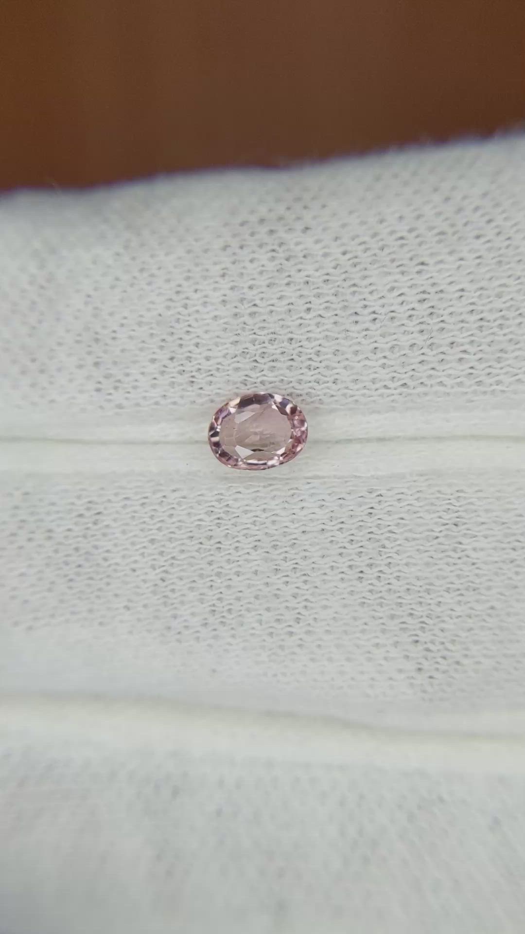 0.61 Ct. Padparadscha Sapphire from Madagascar Size Video