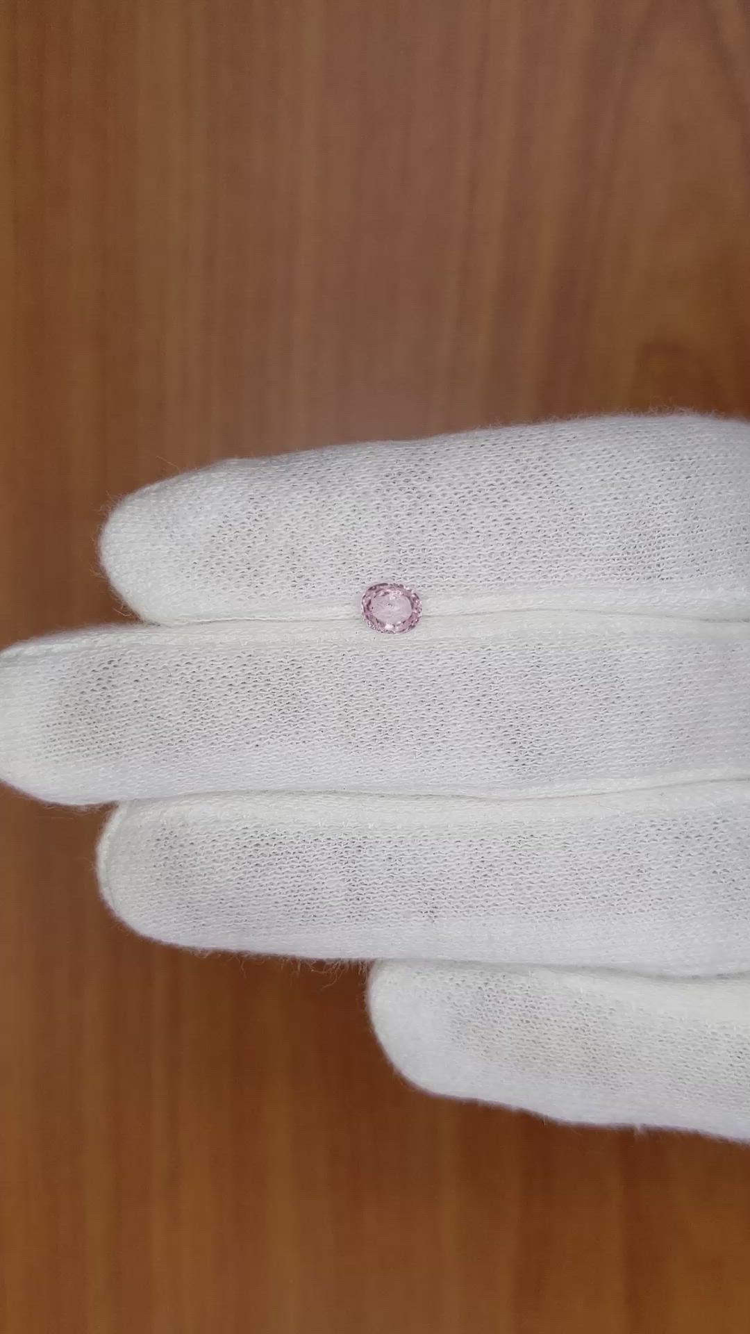 0.51 Ct. Pink Sapphire from Madagascar Size Video