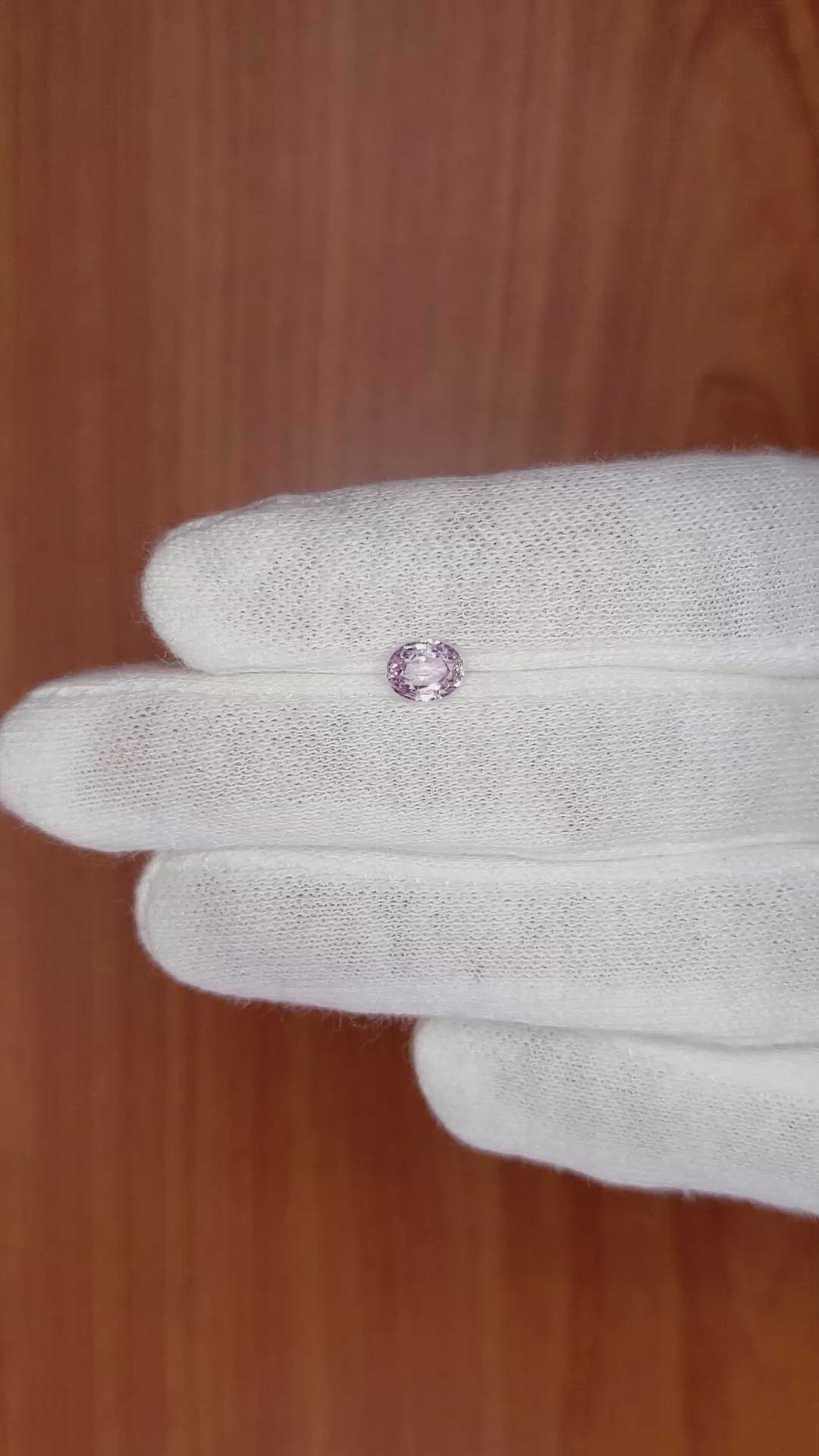 1.03 Ct. Pink Sapphire from Madagascar Size Video