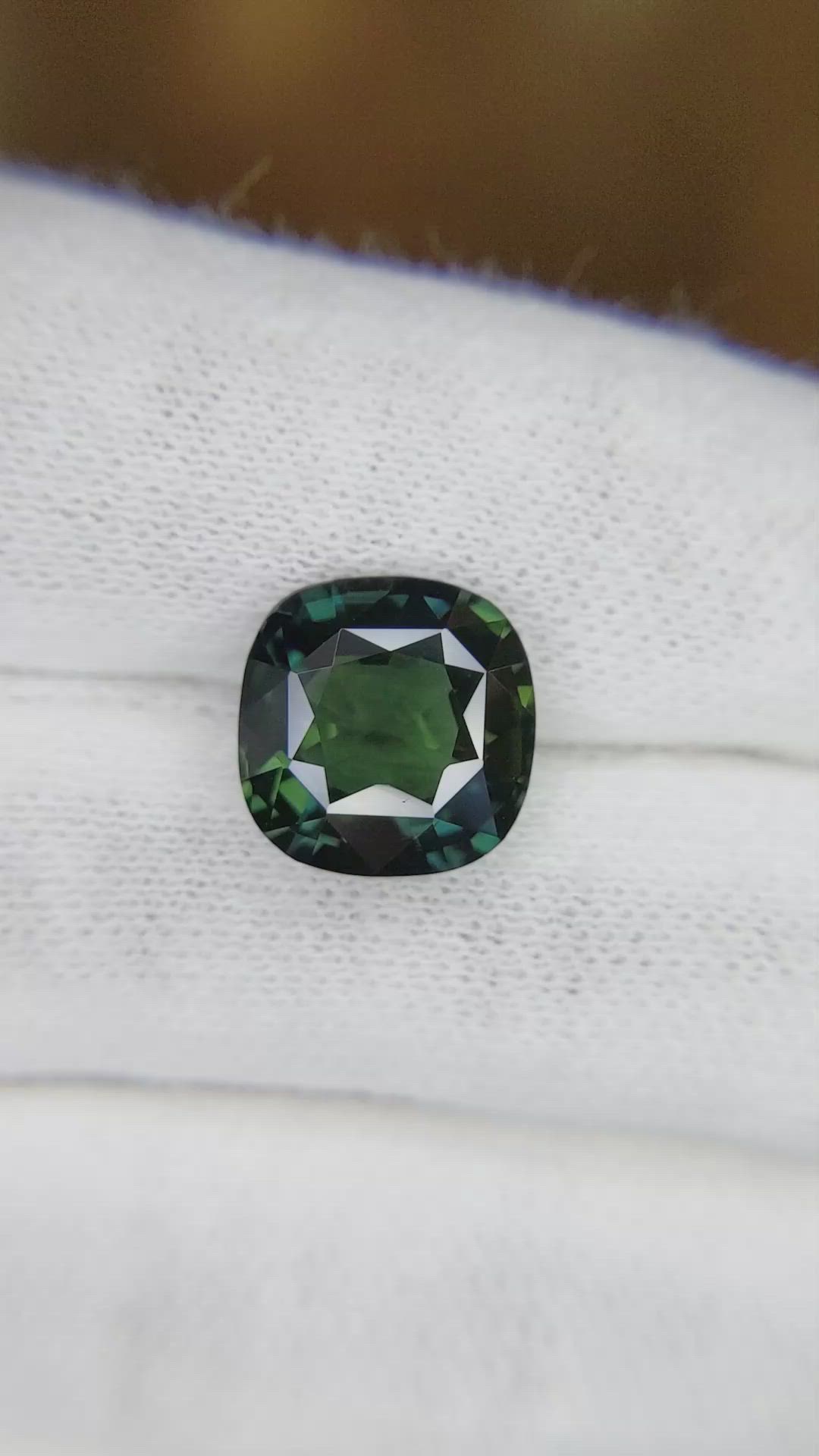 6.54 Ct. Bluish Green Sapphire from East Africa Size Video