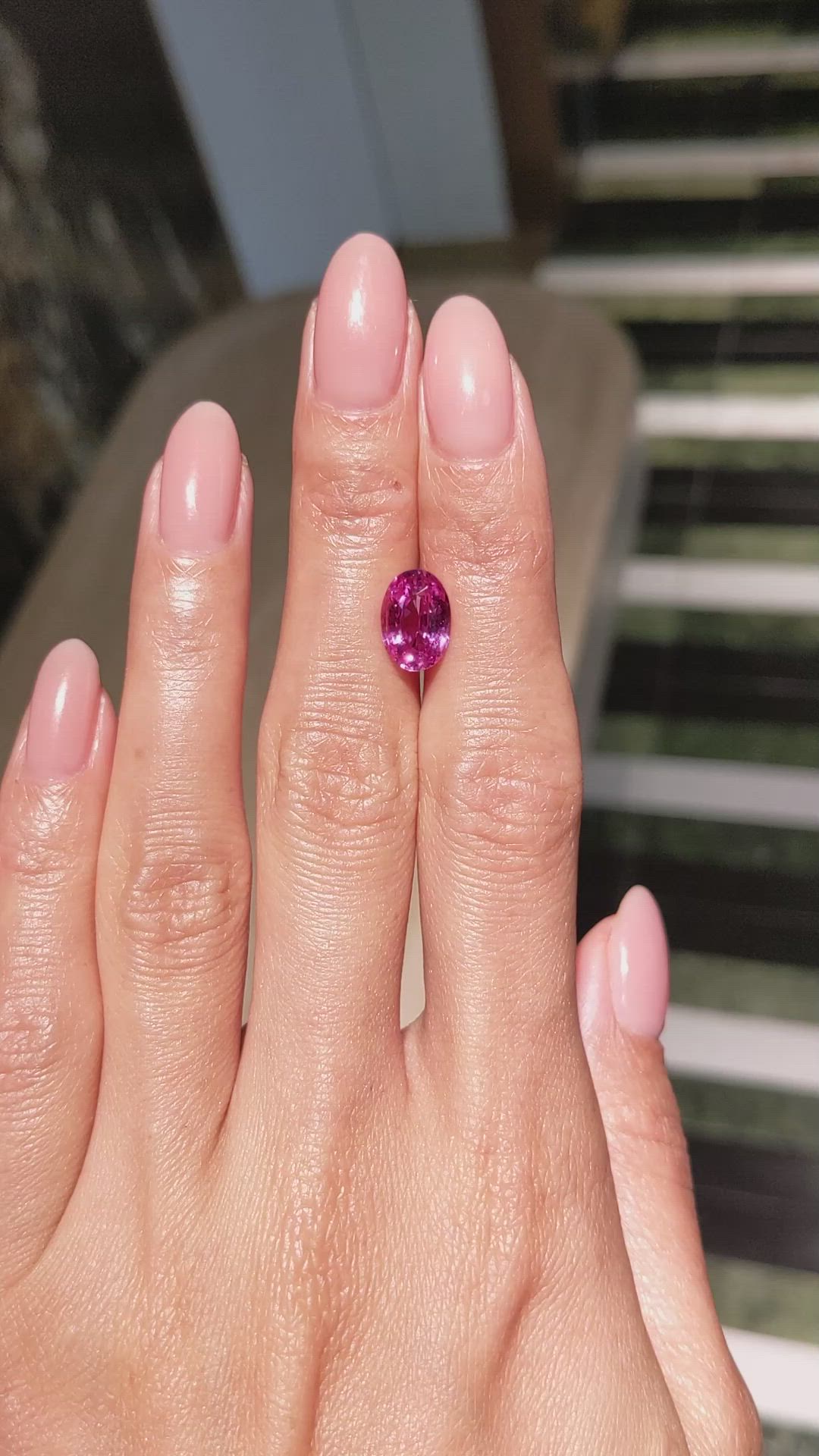 3.04 Ct. Pink Sapphire from Madagascar Size Video