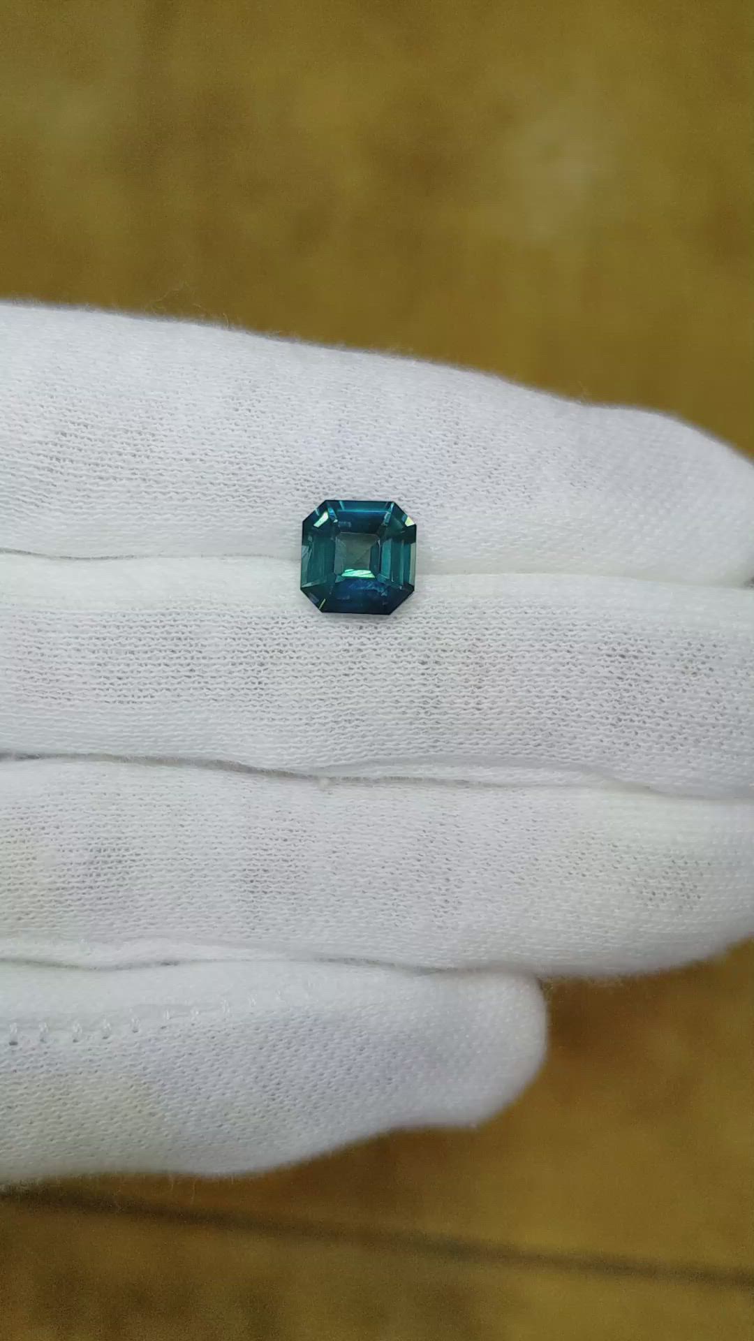 2.80 Ct. Greenish Blue Sapphire from Madagascar Size Video