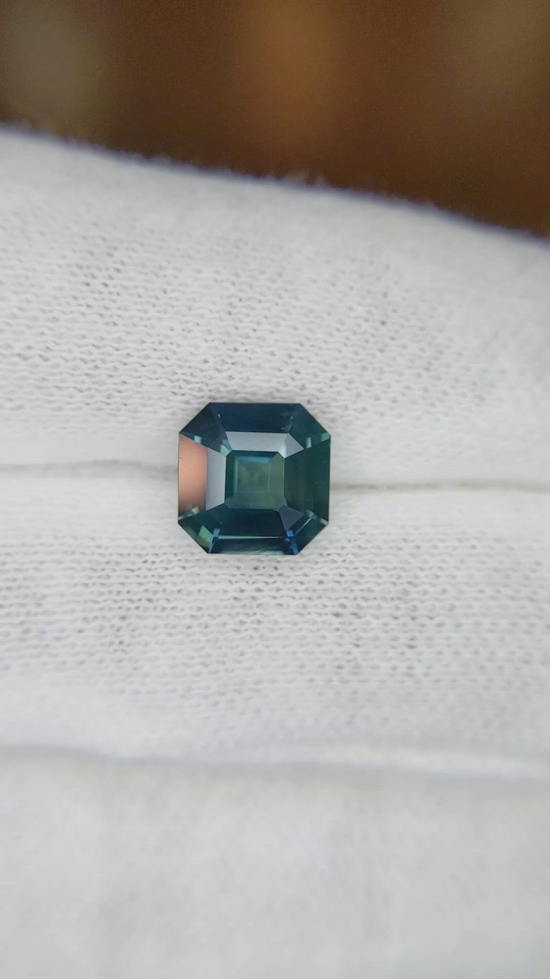 2.80 Ct. Greenish Blue Sapphire from Madagascar Size Video