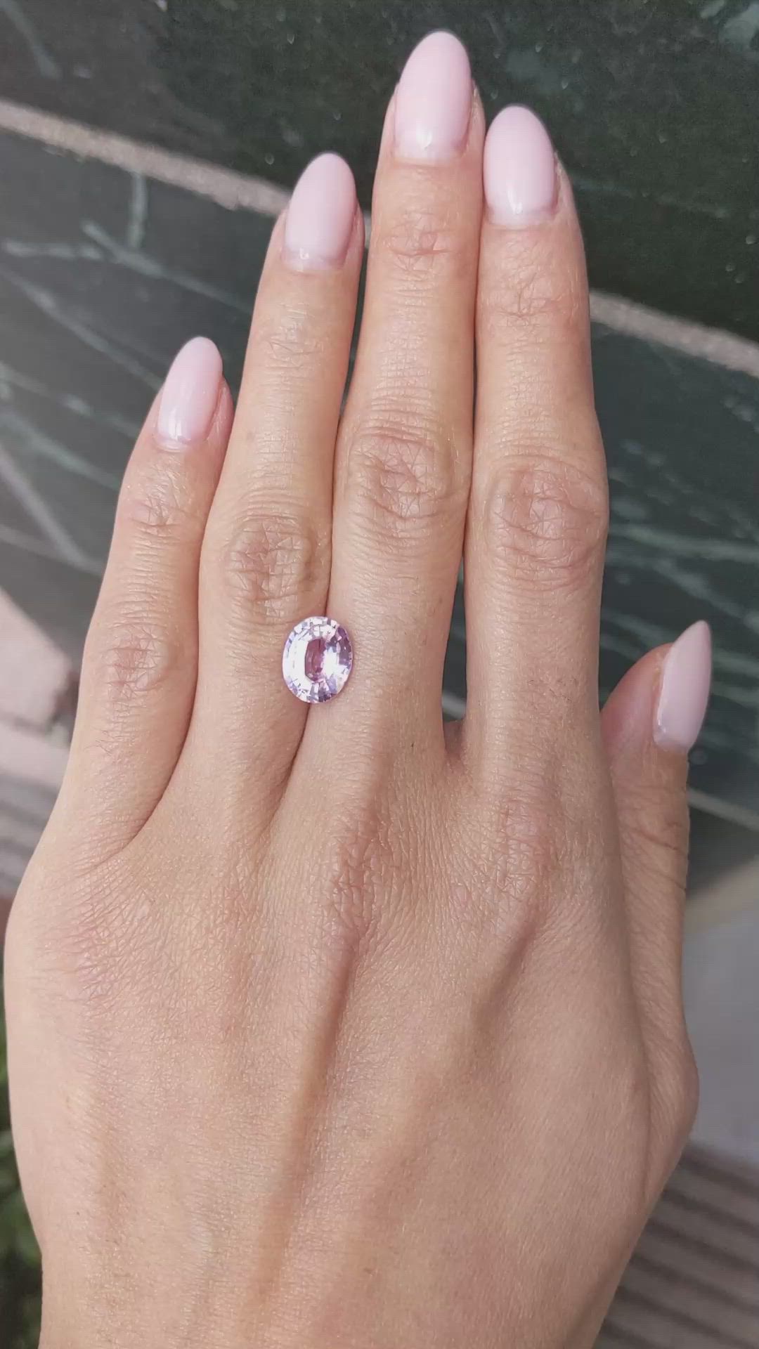 3.06 Ct. Pink Sapphire from Madagascar Size Video