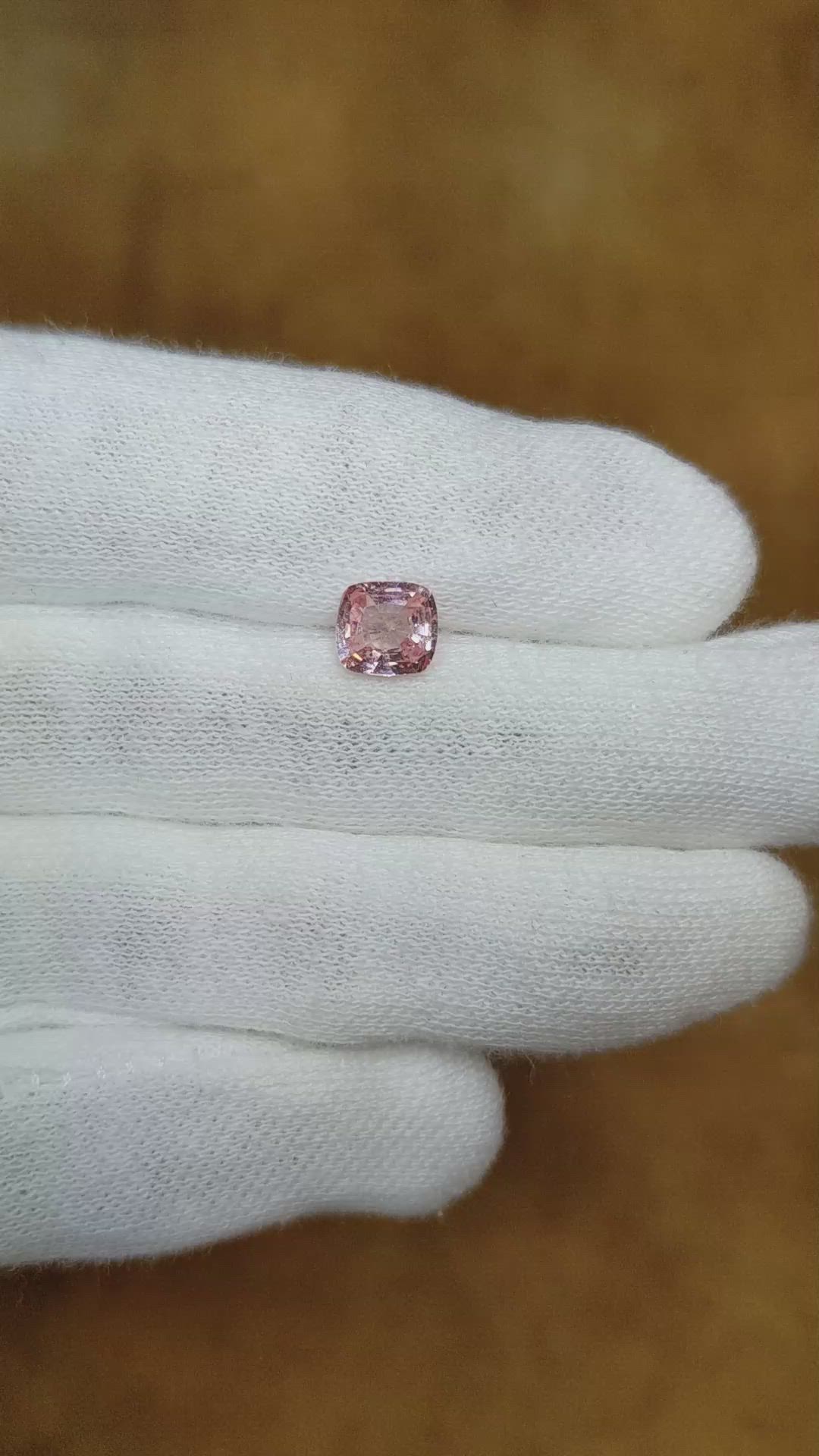 1.13 Ct. Padparadscha Sapphire from Madagascar Size Video