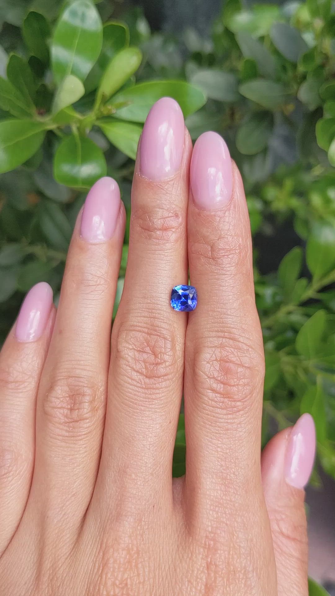 1.32 Ct. Blue Sapphire from Ceylon (Sri Lanka) Size Video