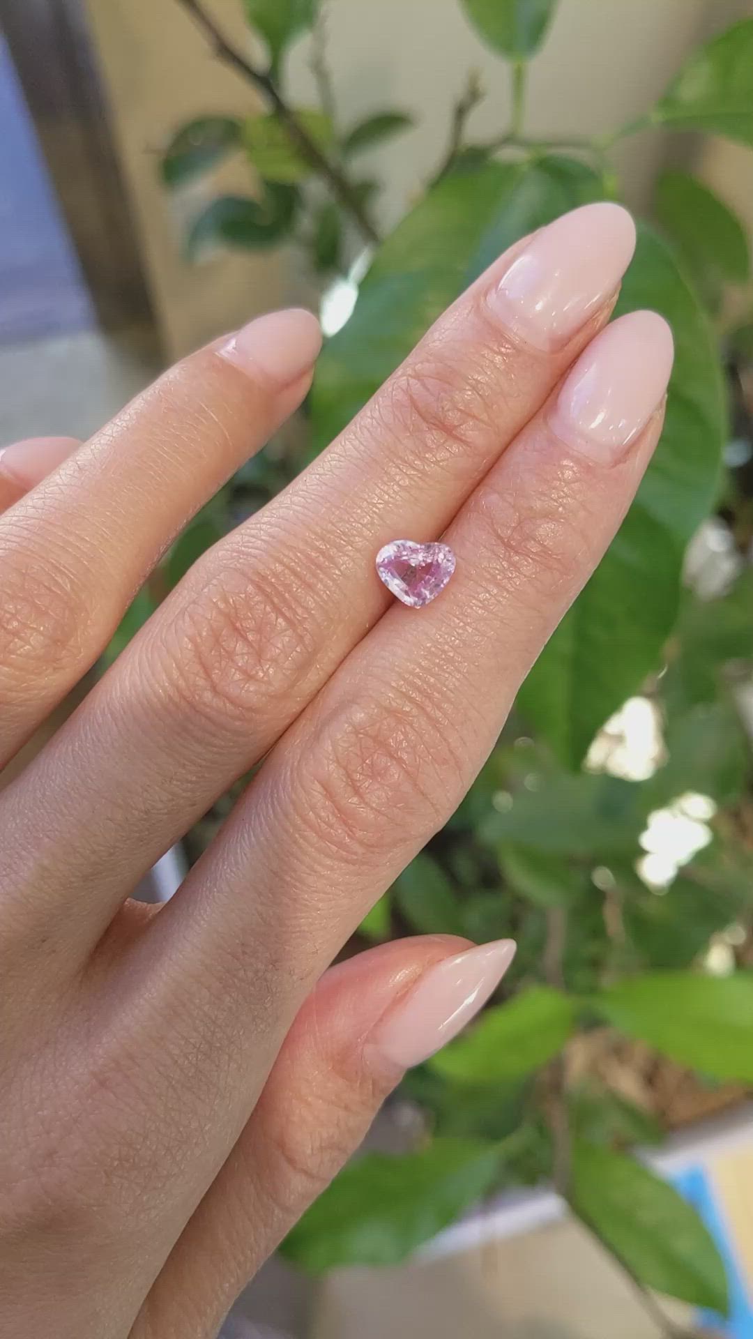 1.67 Ct. Pink Sapphire from Ceylon (Sri Lanka) Size Video