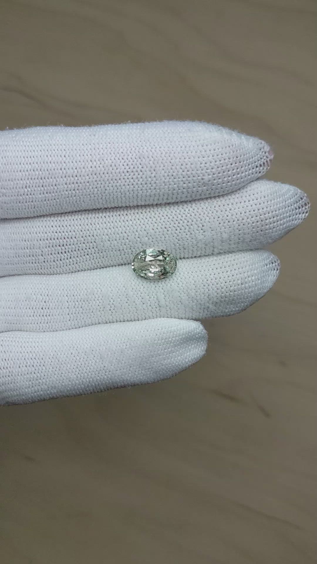 2.97 Ct. Grey Sapphire from Ceylon (Sri Lanka) Size Video
