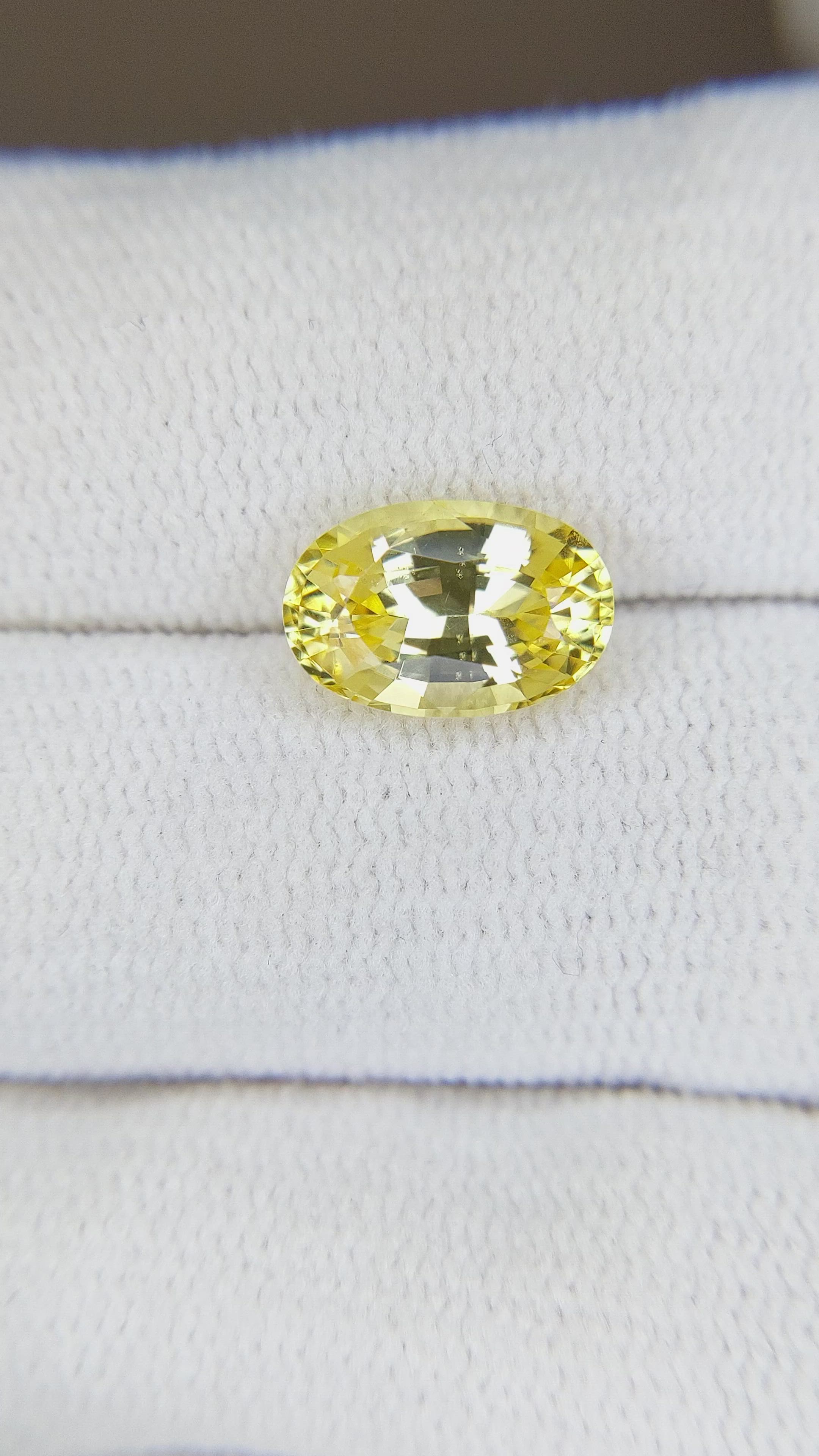2.48 Ct. Yellow Sapphire from Ceylon (Sri Lanka) Size Video