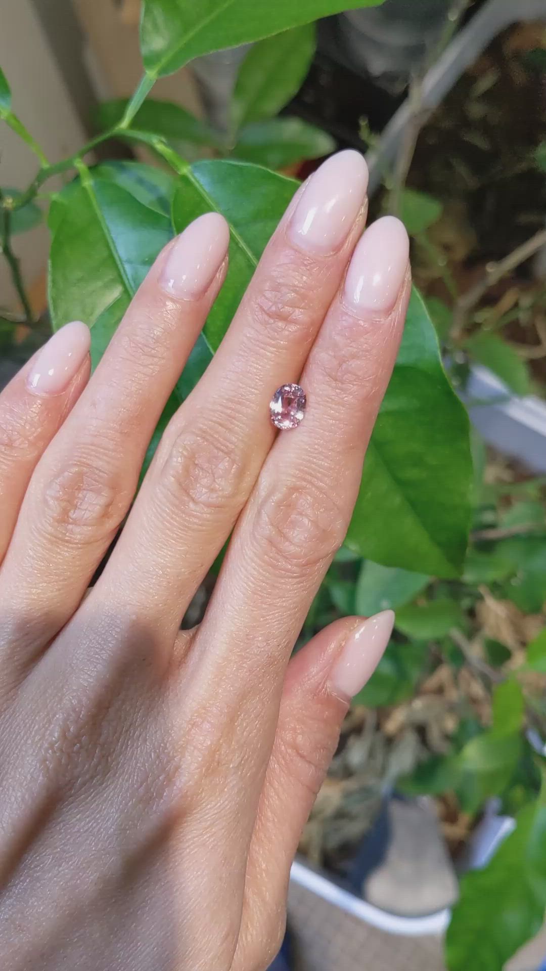 1.21 Ct. Padparadscha Sapphire from Madagascar Size Video