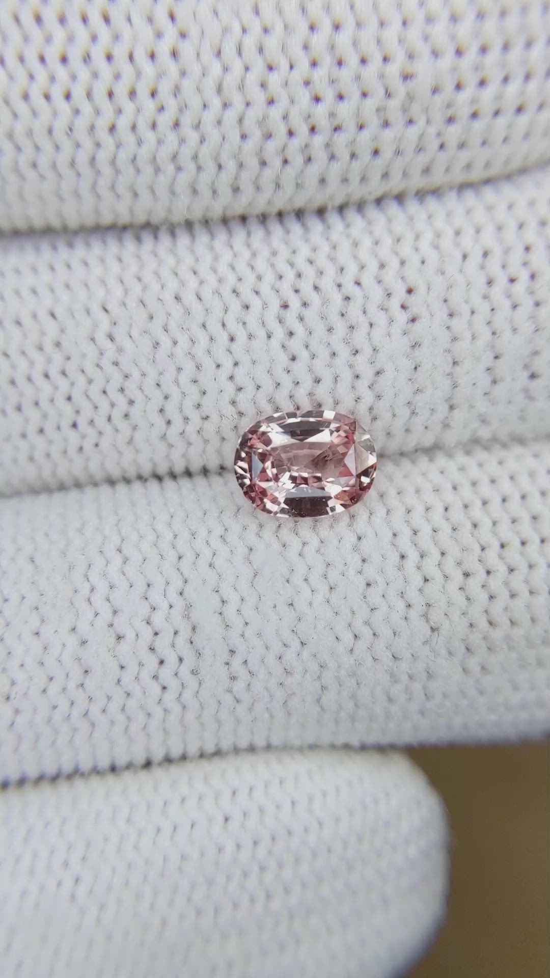 1.21 Ct. Padparadscha Sapphire from Madagascar Size Video