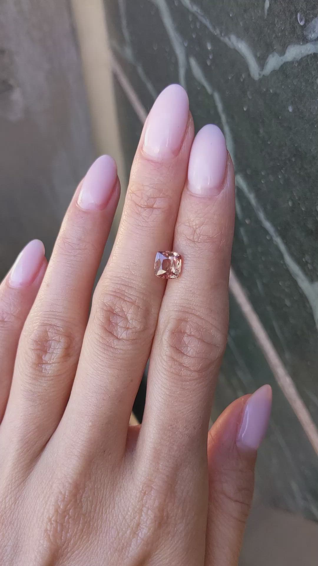 1.52 Ct. Padparadscha Sapphire from Madagascar Size Video