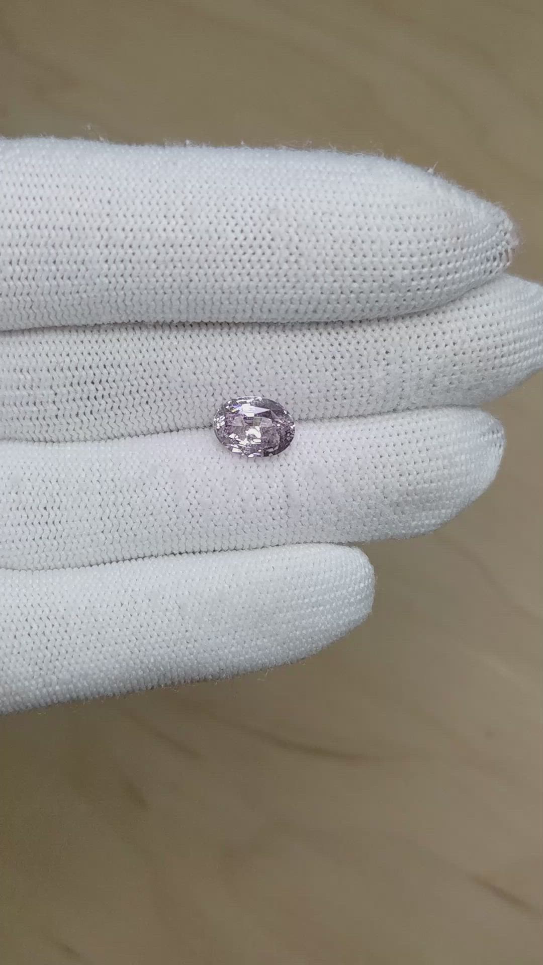 3.05 Ct. Pinkish Purple Sapphire from Ceylon (Sri Lanka) Size Video