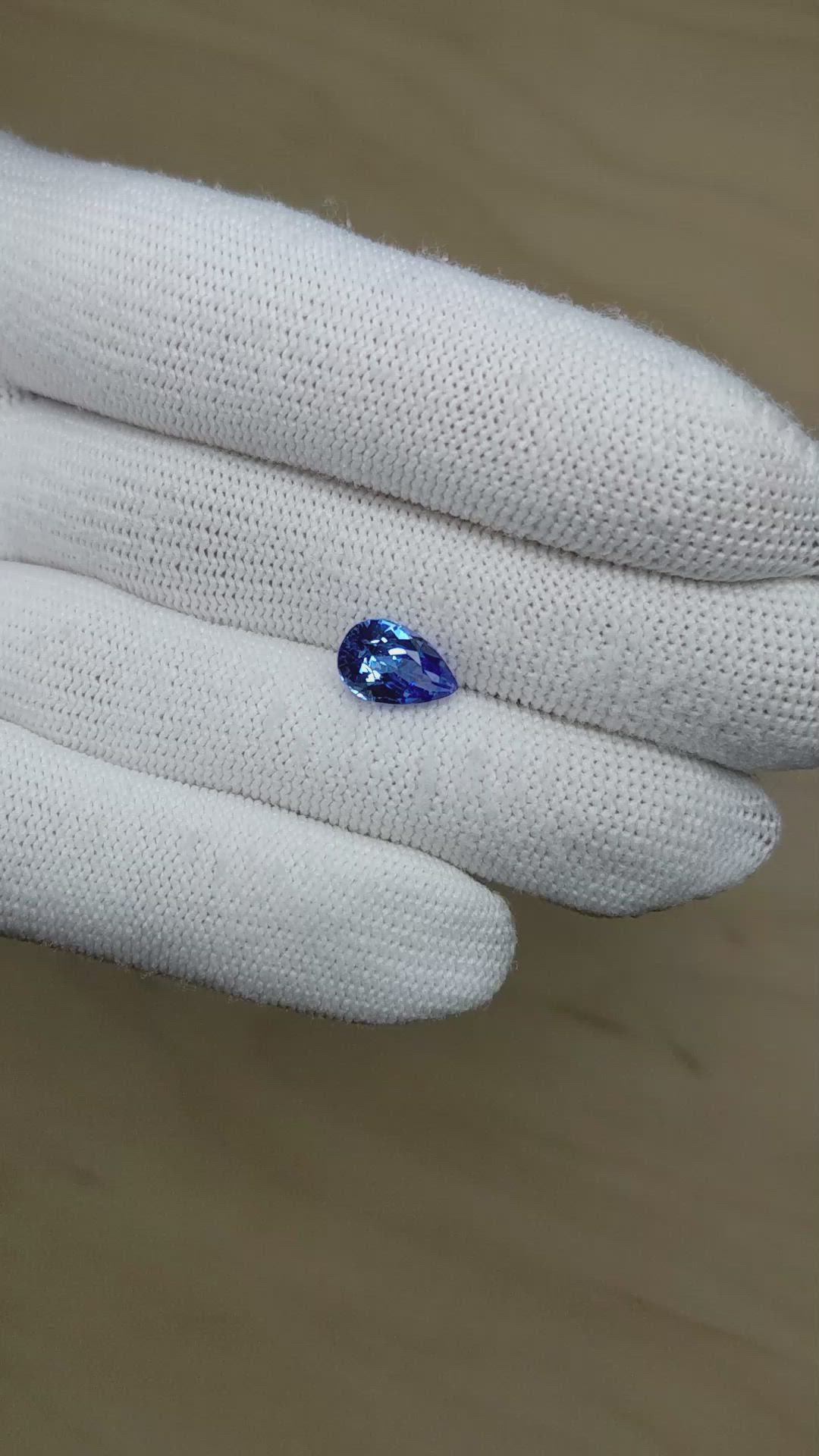 2.87 Ct. Blue Sapphire from Ceylon (Sri Lanka) Size Video