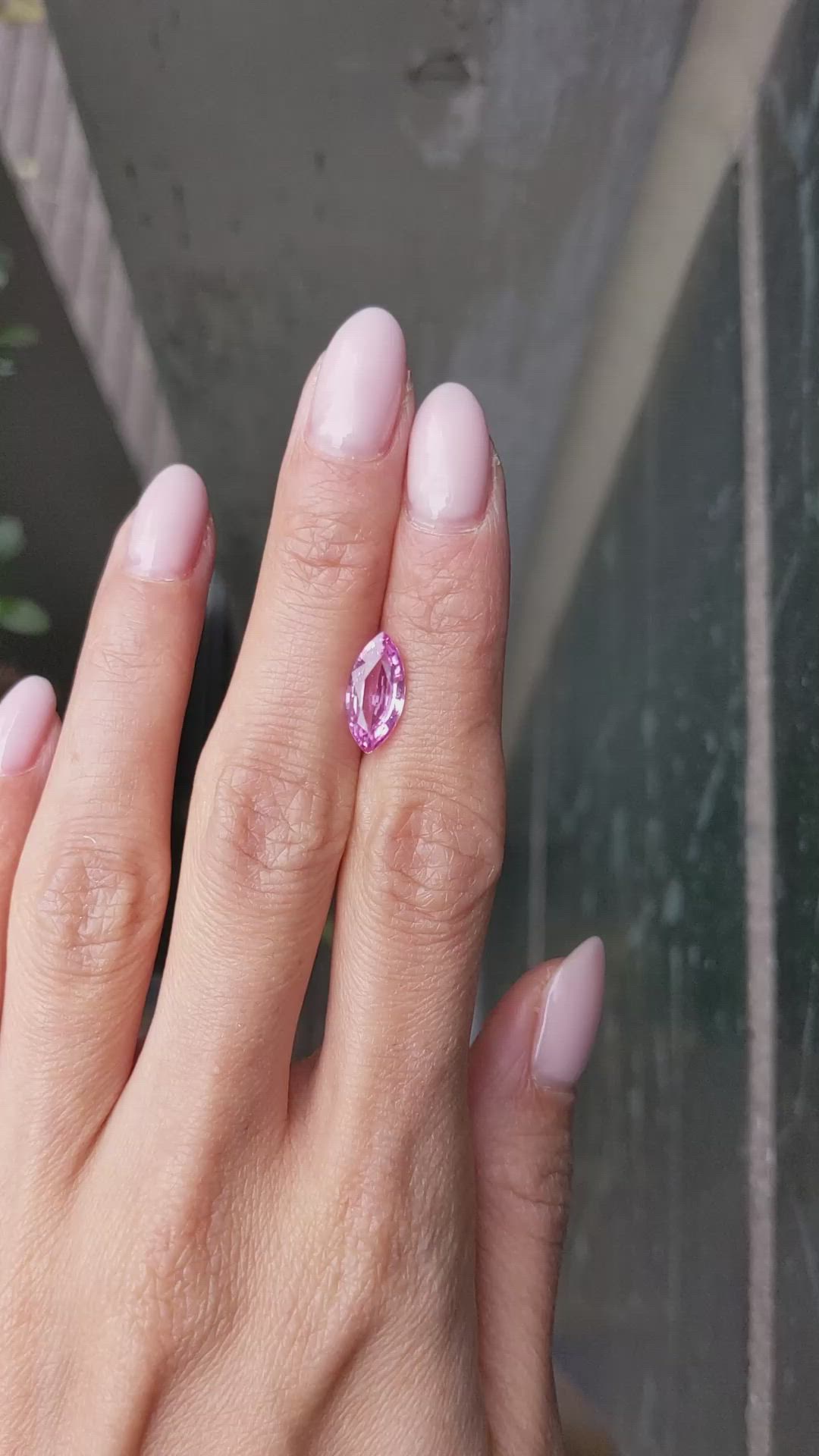2.42 Ct. Pink Sapphire from Ceylon (Sri Lanka) Size Video