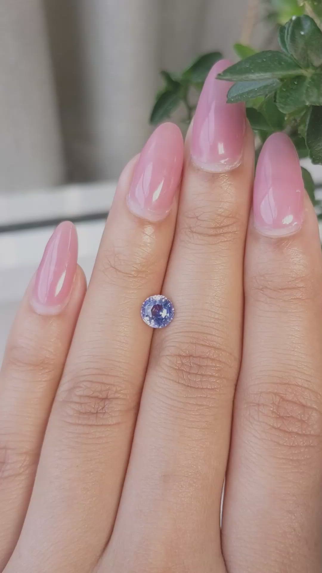 1.04 Ct. Blue Sapphire from Ceylon (Sri Lanka) Size Video