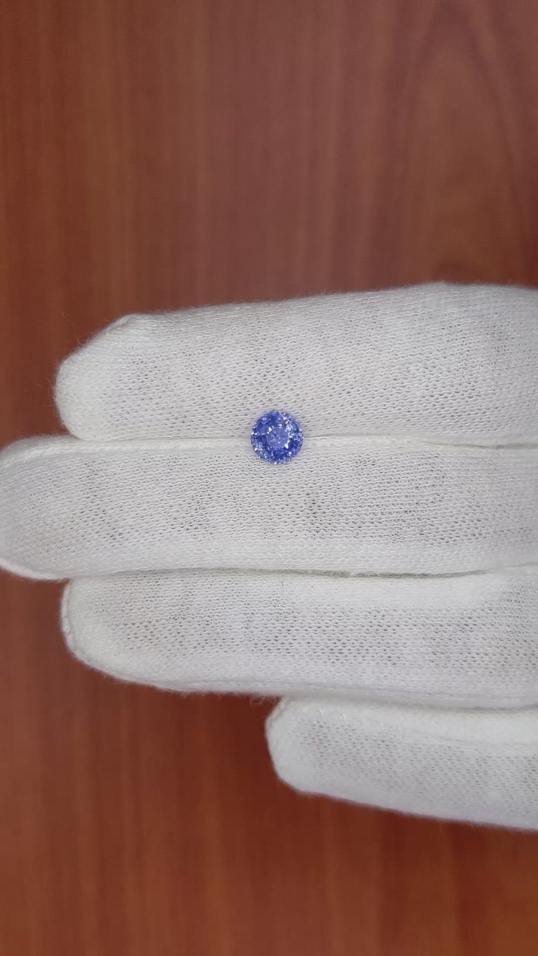 1.04 Ct. Blue Sapphire from Ceylon (Sri Lanka) Size Video