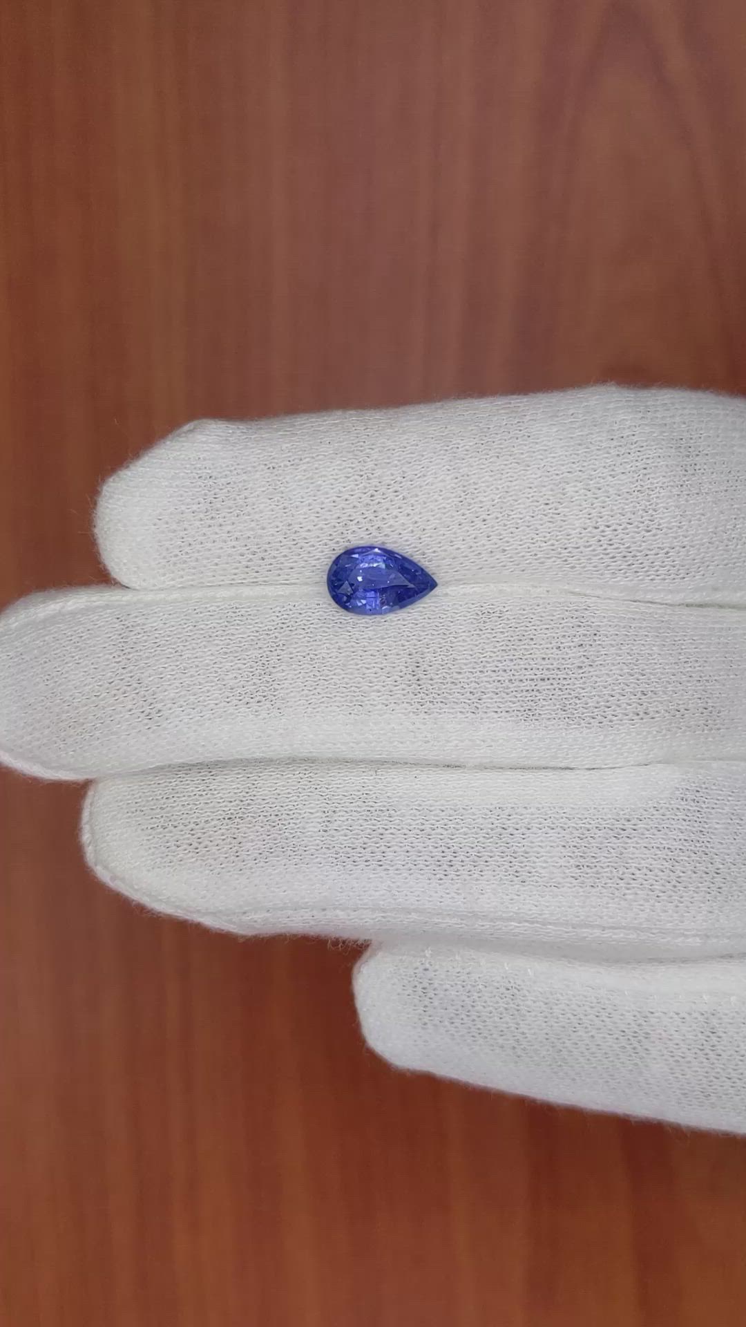 1.55 Ct. Blue Sapphire from Ceylon (Sri Lanka) Size Video