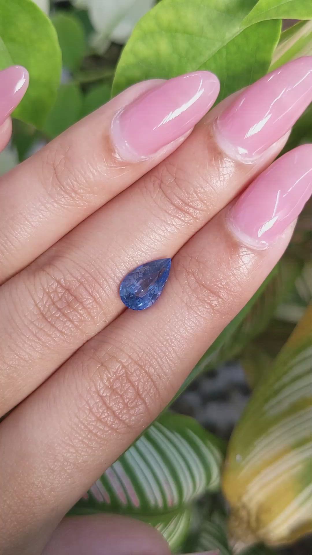 2.03 Ct. Blue Sapphire from Ceylon (Sri Lanka) Size Video