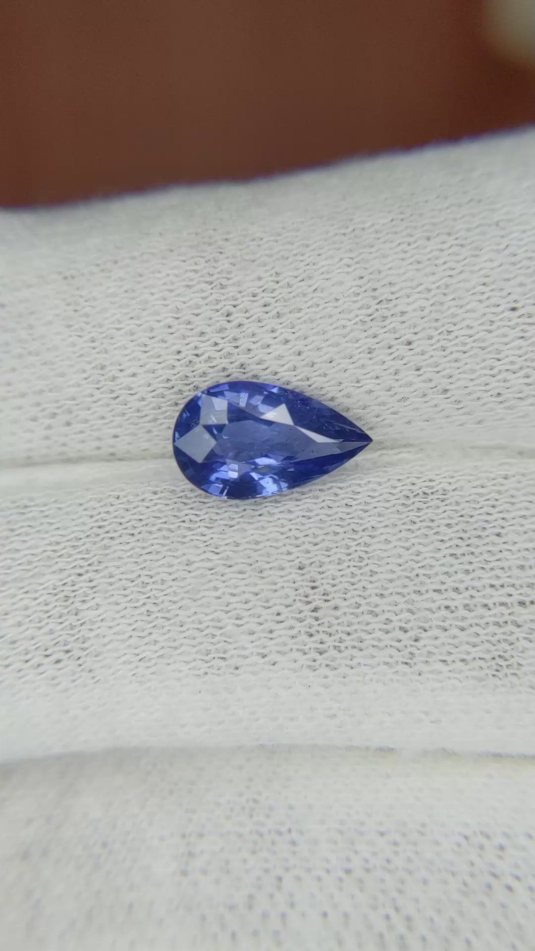 2.03 Ct. Blue Sapphire from Ceylon (Sri Lanka) Size Video