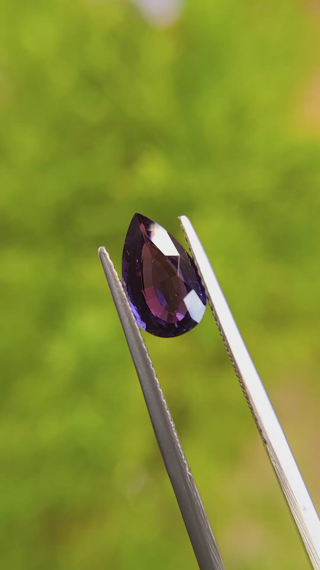1.83 Ct. Color Change Sapphire from Ceylon (Sri Lanka) Size Video