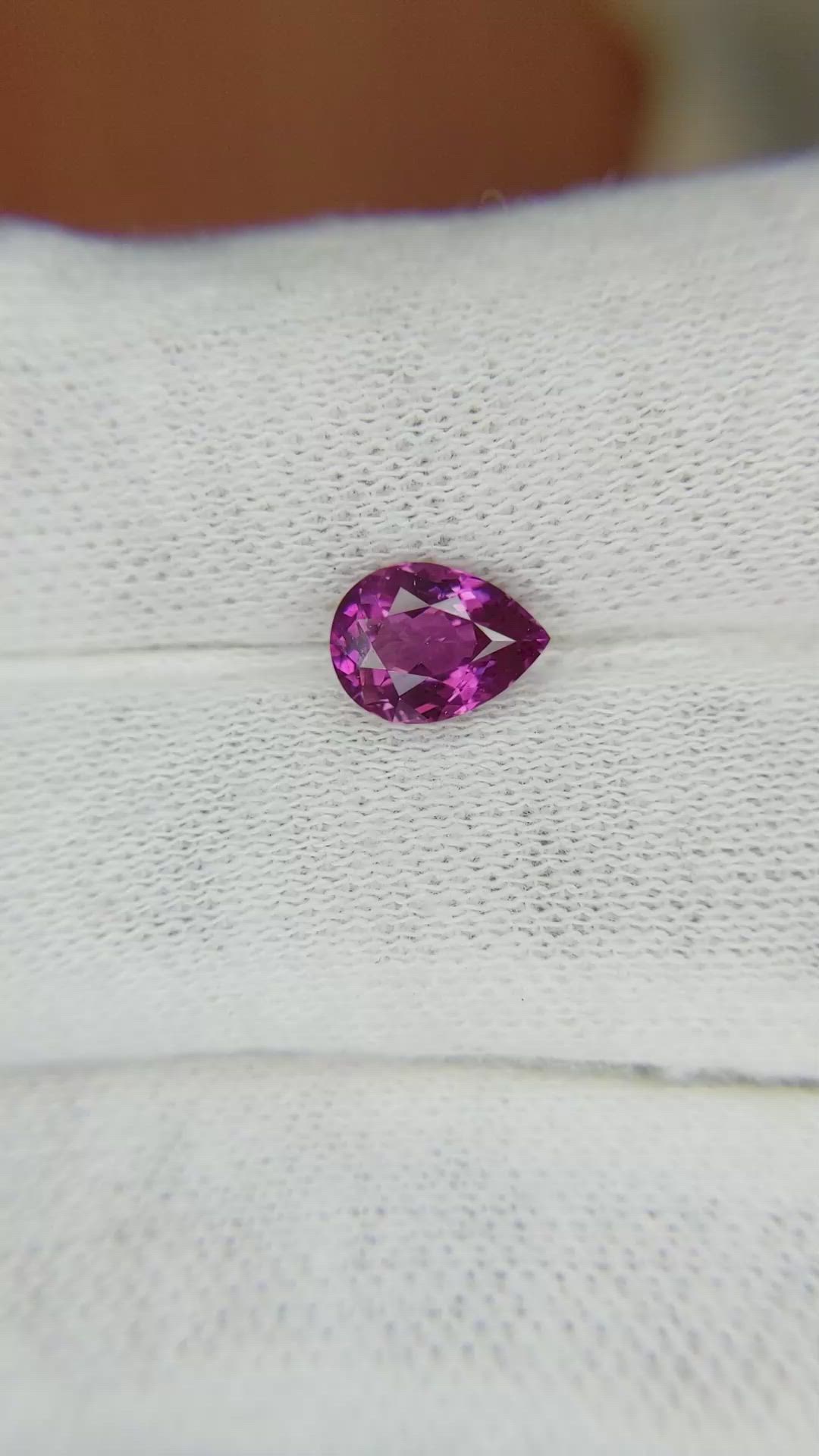 1.43 Ct. Pink Sapphire from Ceylon (Sri Lanka) Size Video