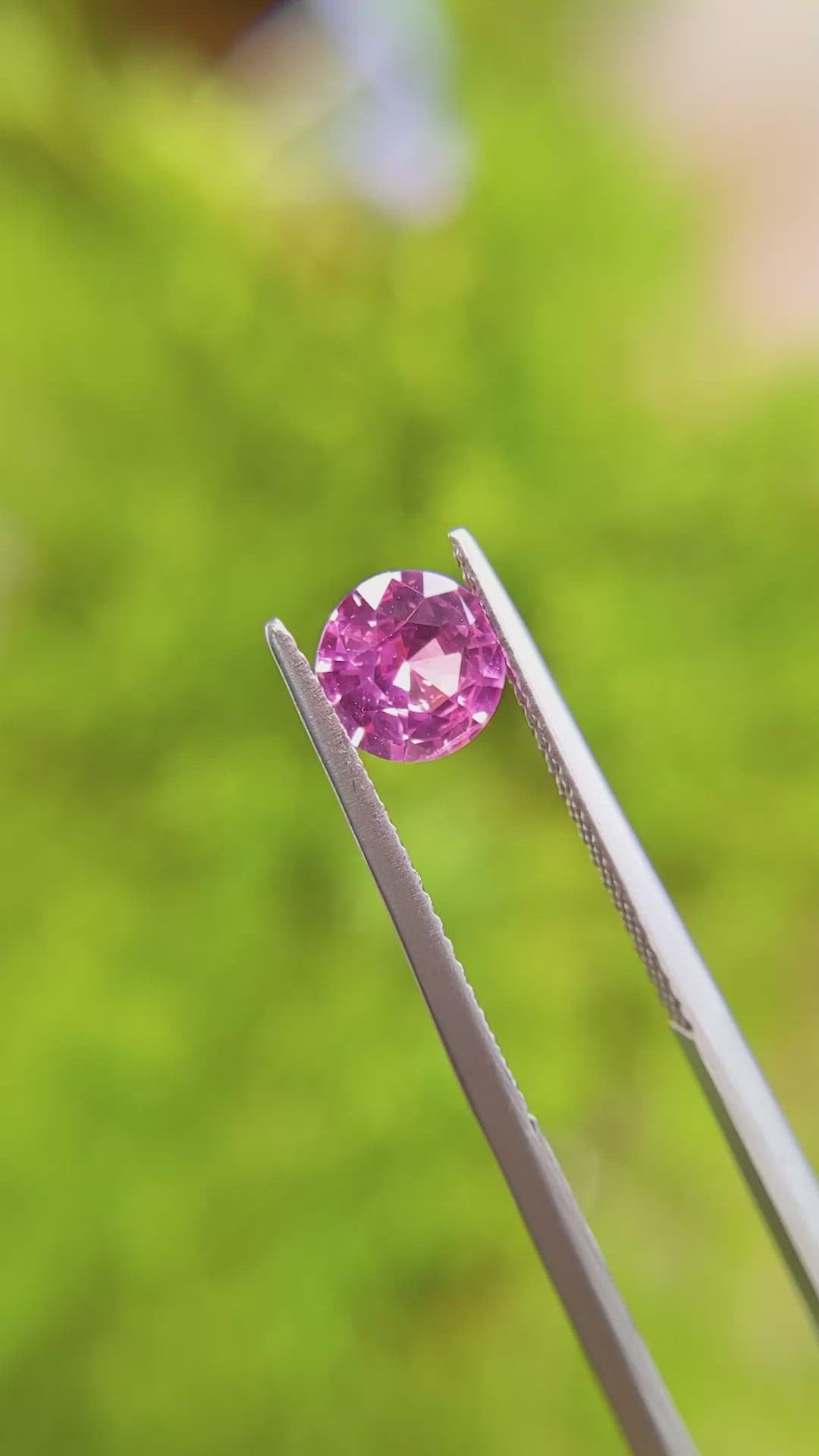 1.12 Ct. Pink Sapphire from Ceylon (Sri Lanka) Size Video