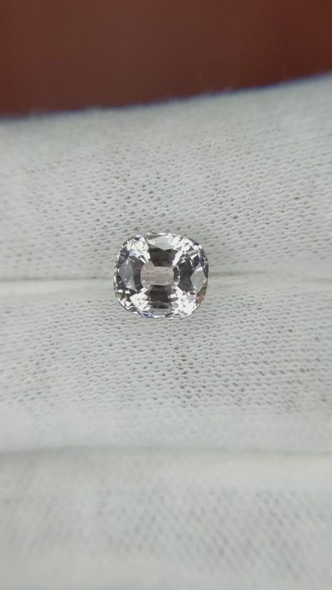 3.49 Ct. Peach Sapphire from Ceylon (Sri Lanka) Size Video