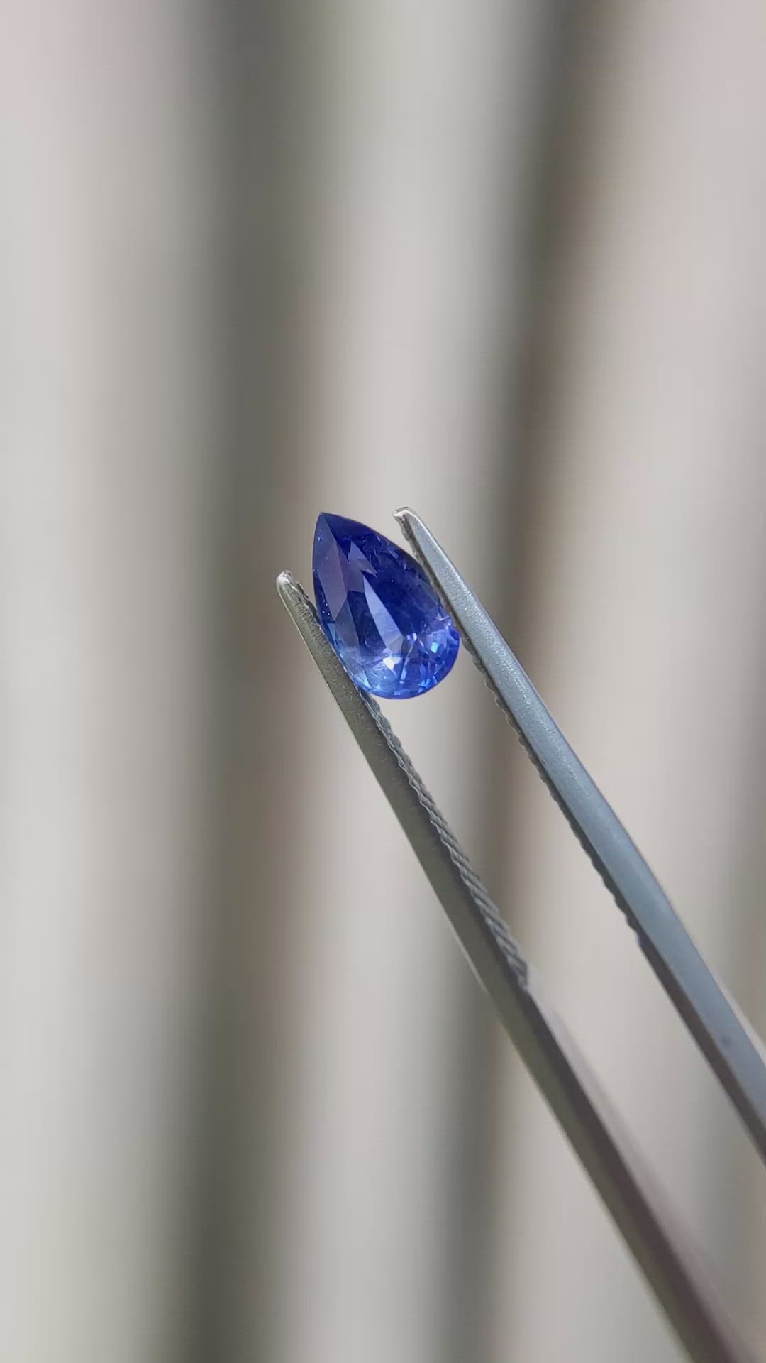 1.12 Ct. Blue Sapphire from Ceylon (Sri Lanka) Size Video