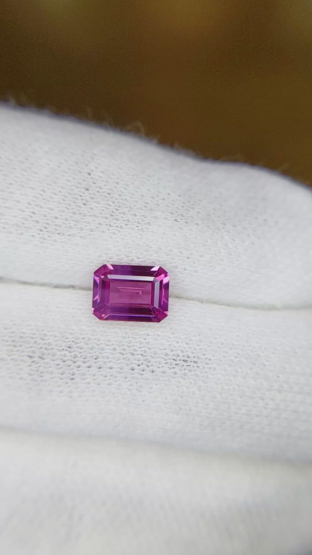 1.25 Ct. Pink Sapphire from Ceylon (Sri Lanka) Size Video