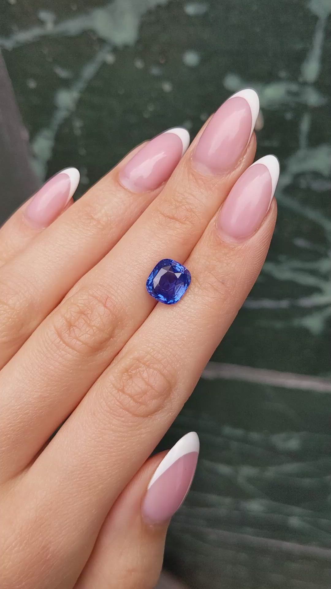 5.05 Ct. Blue Sapphire from Ceylon (Sri Lanka) Size Video