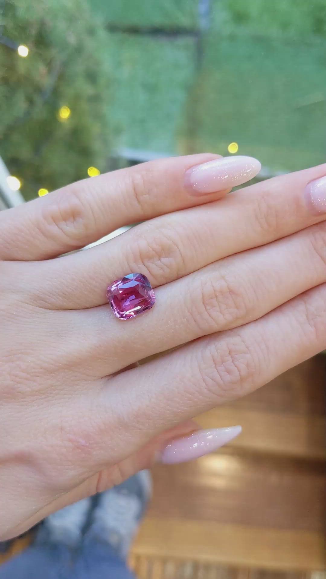 4.05 Ct. Padparadscha Sapphire from Madagascar Size Video