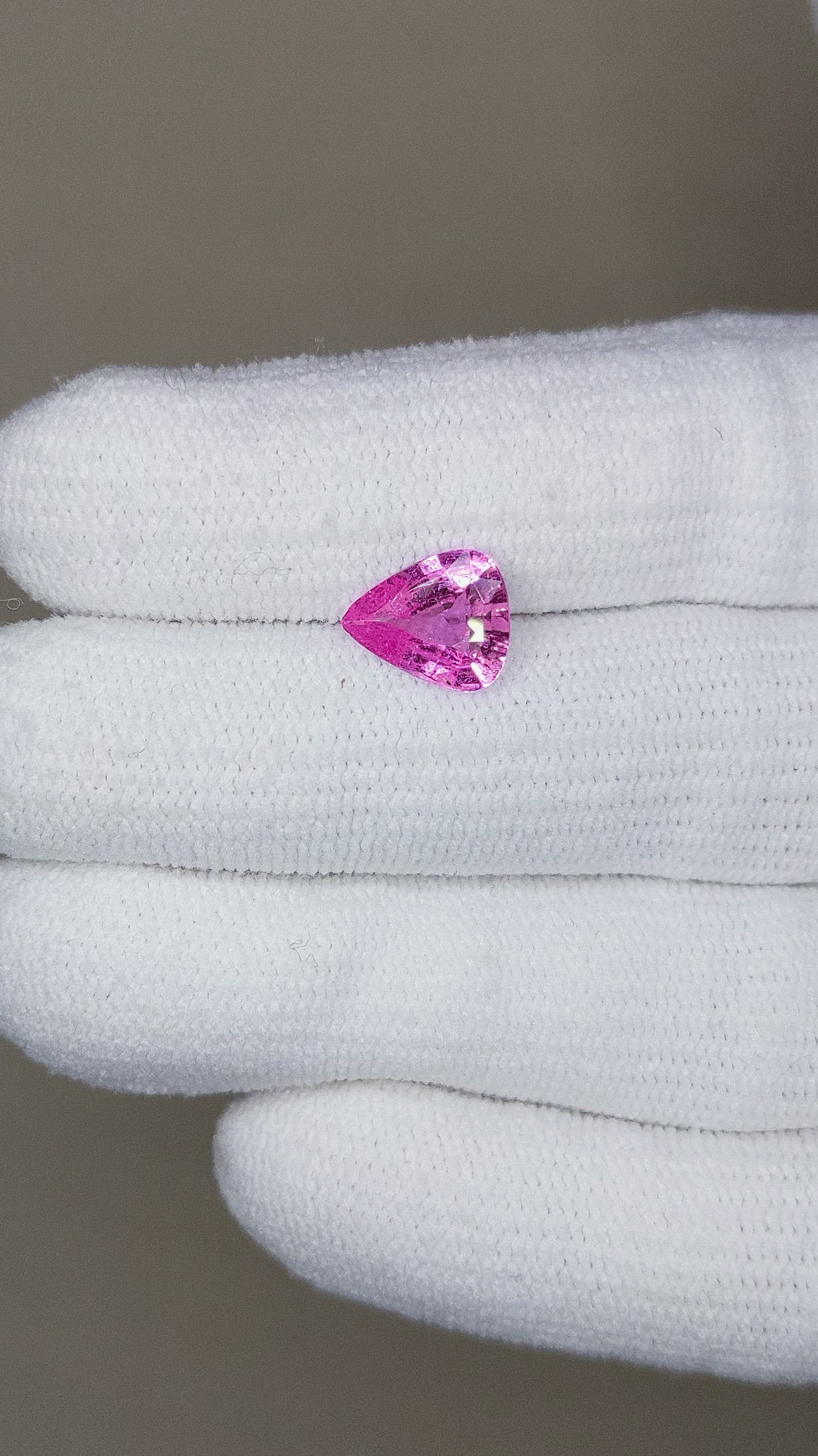 1.45 Ct. Pink Sapphire from Ceylon (Sri Lanka) Size Video