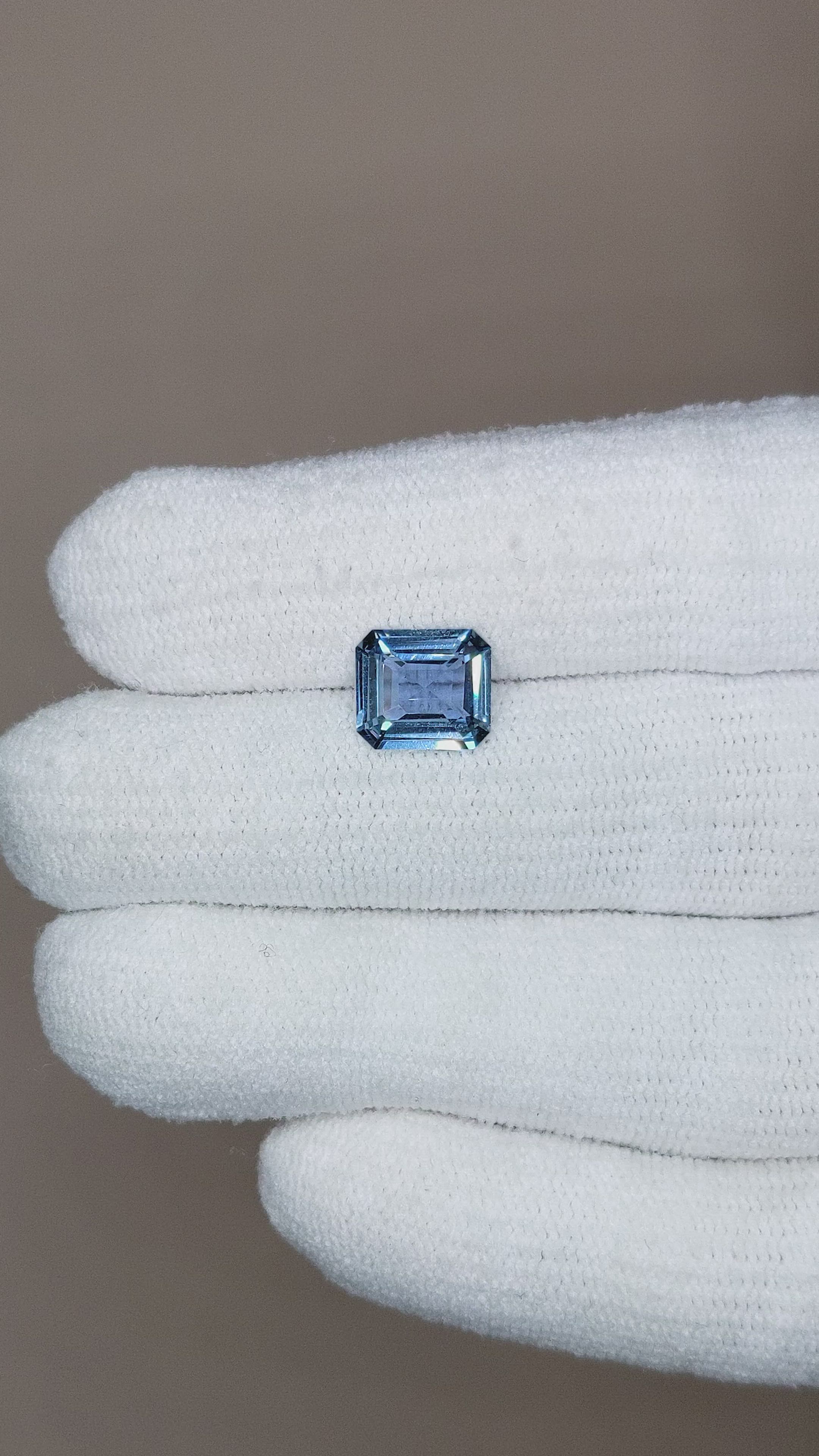 1.79 Ct. Greenish Blue Sapphire from Ceylon (Sri Lanka) Size Video
