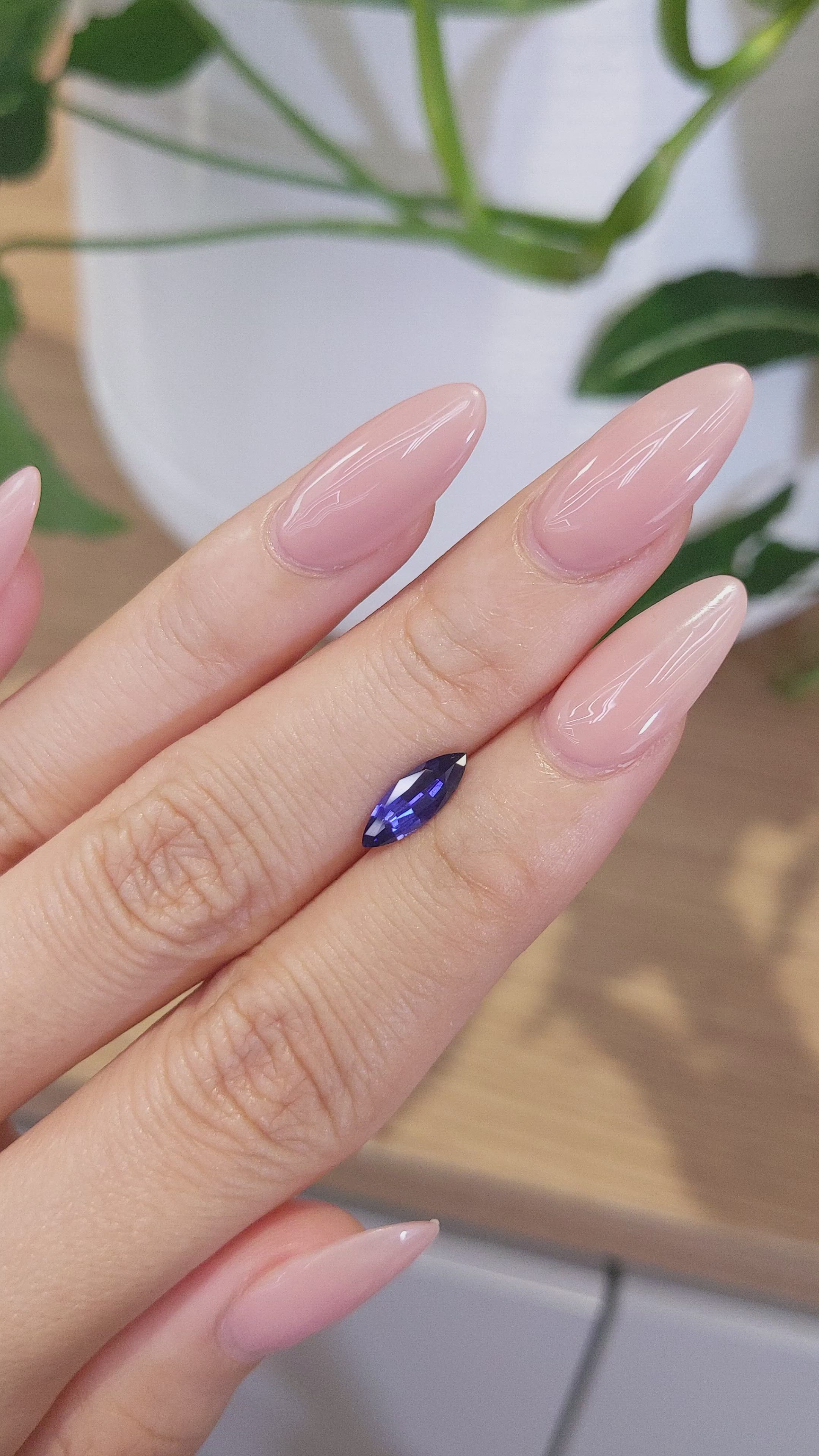 0.95 Ct. Purple Sapphire from Ceylon (Sri Lanka) Size Video