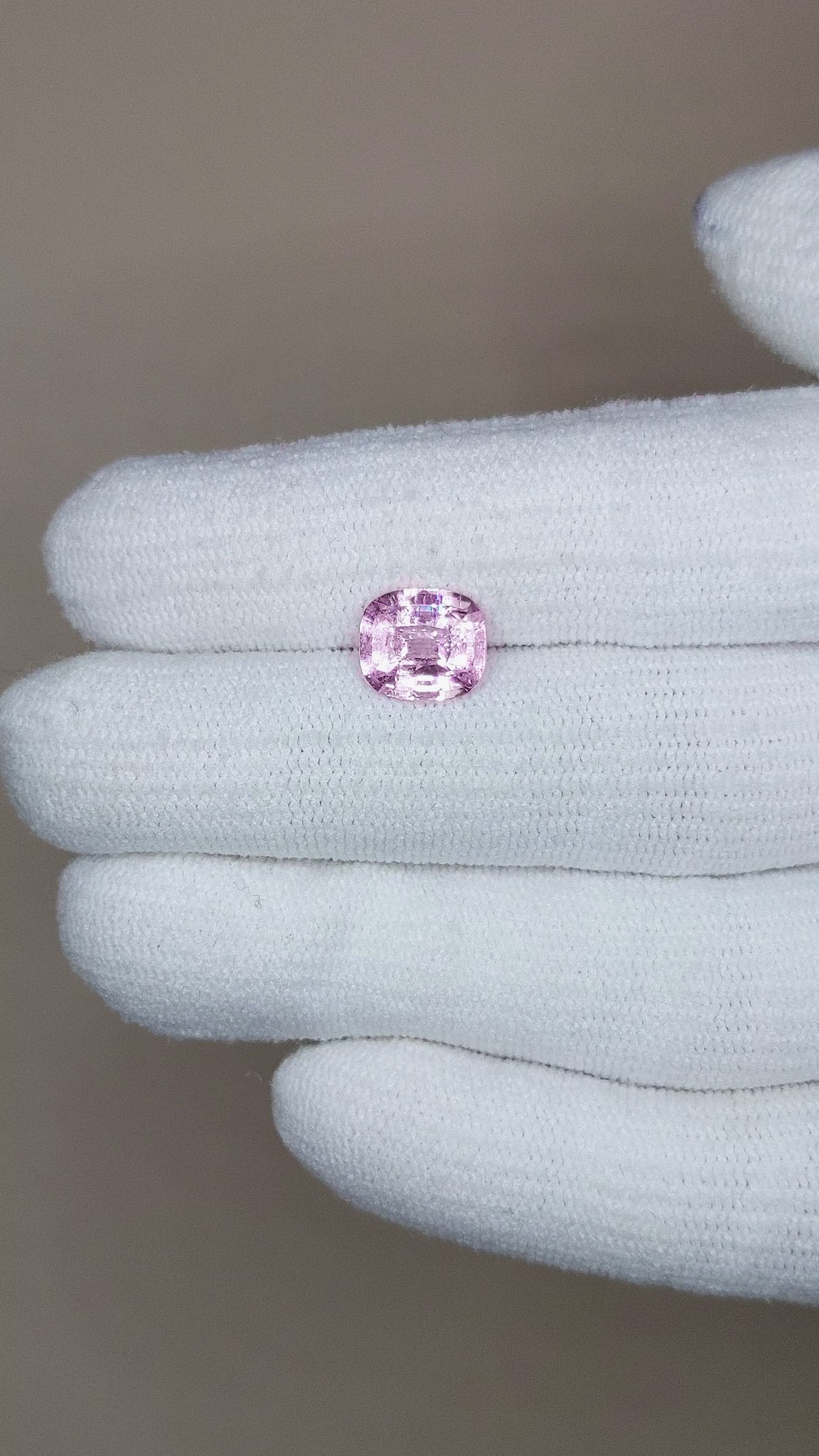 2.13 Ct. Pink Sapphire from Ceylon (Sri Lanka) Size Video