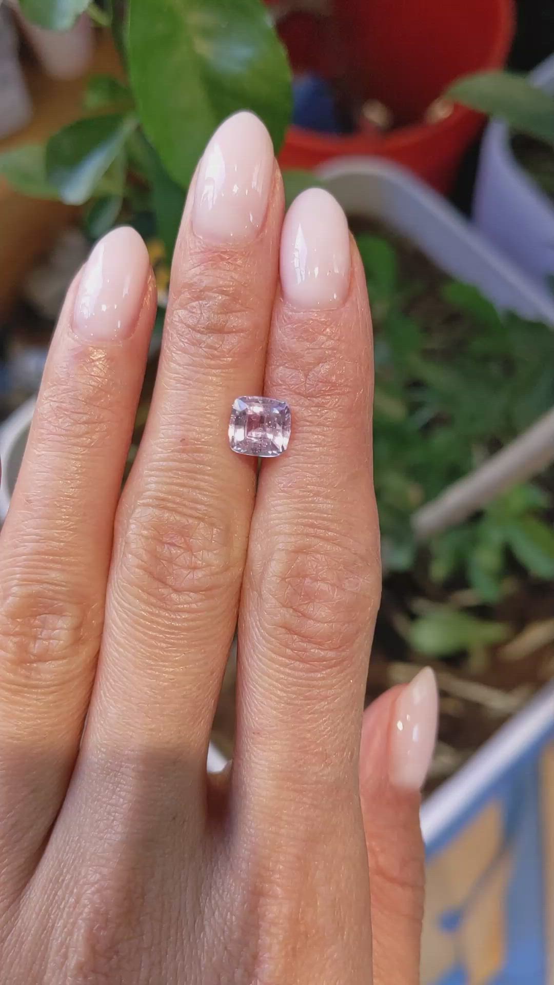 2.08 Ct. Pink Sapphire from Ceylon (Sri Lanka) Size Video