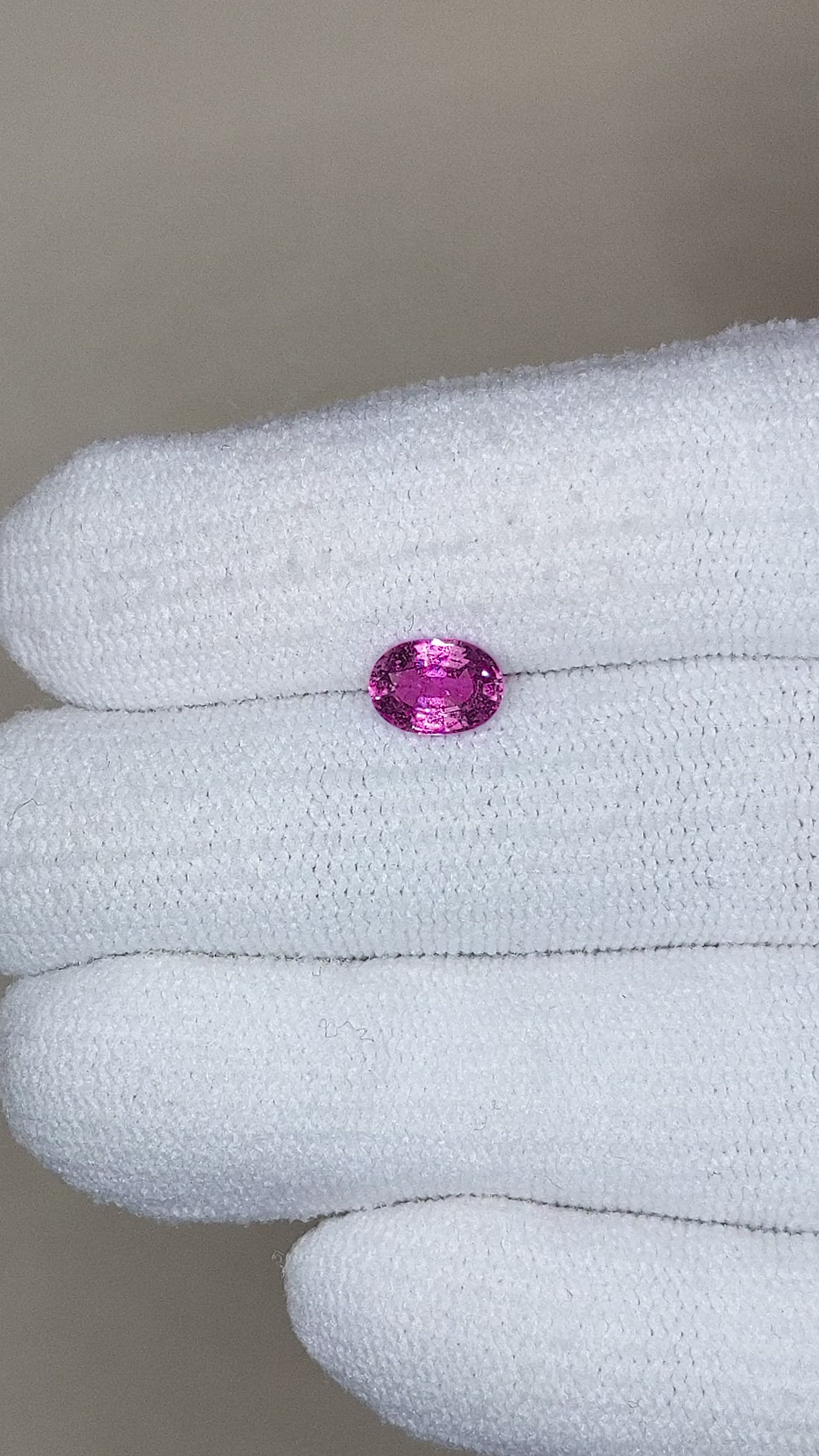 0.96 Ct. Pink Sapphire from Ceylon (Sri Lanka) Size Video
