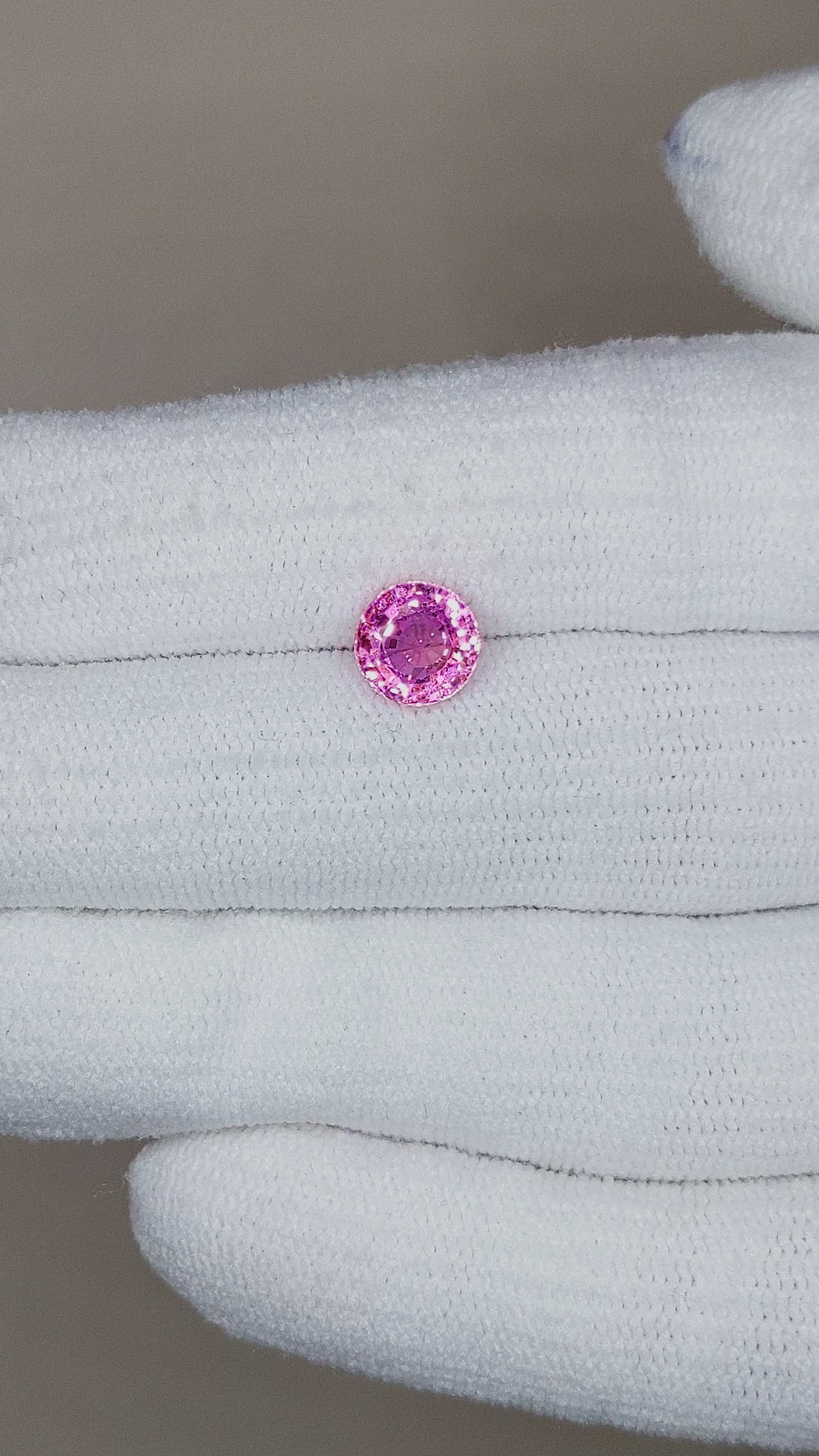 1.66 Ct. Pink Sapphire from Ceylon (Sri Lanka) Size Video