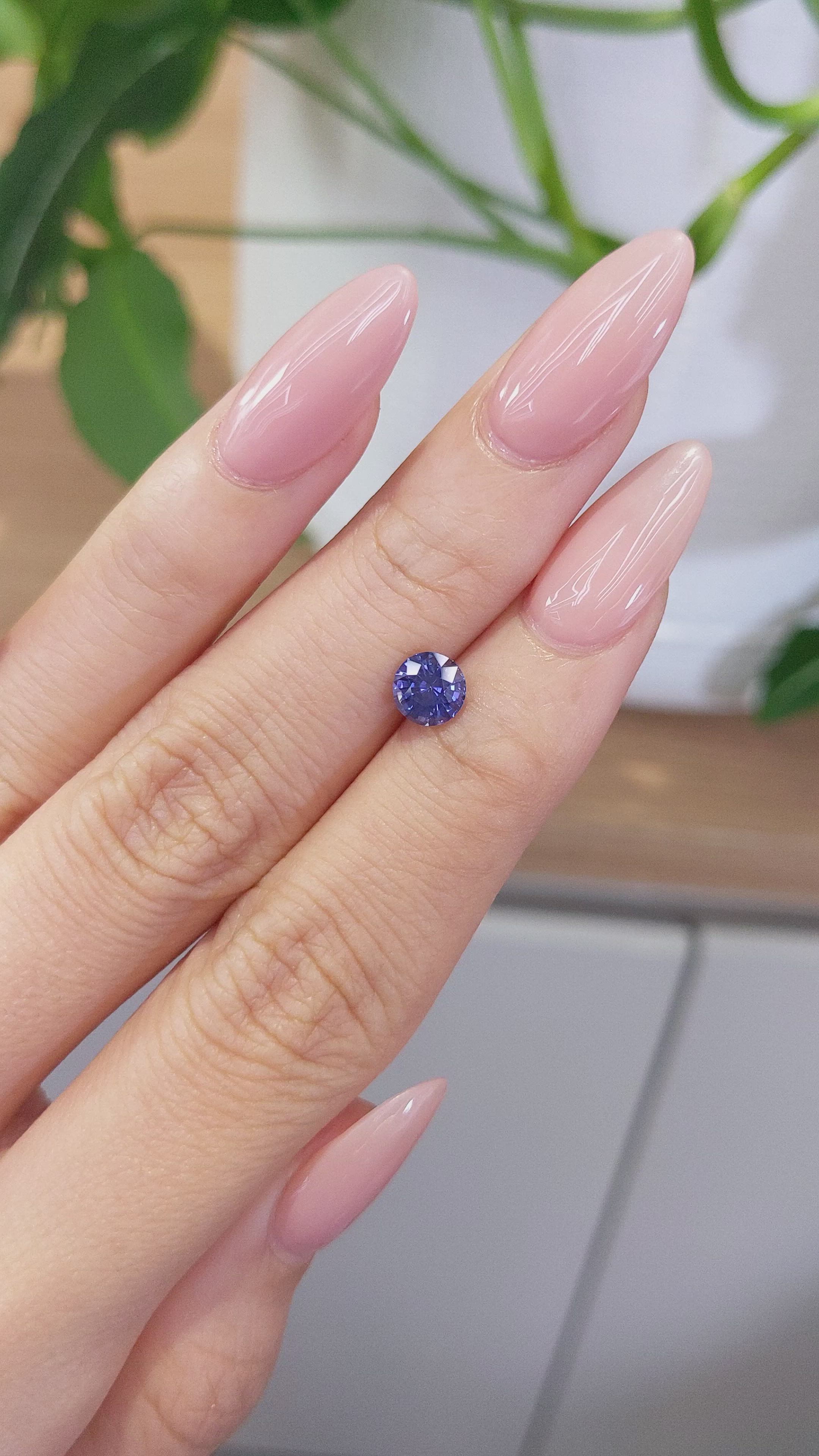 0.92 Ct. Blue Sapphire from Ceylon (Sri Lanka) Size Video