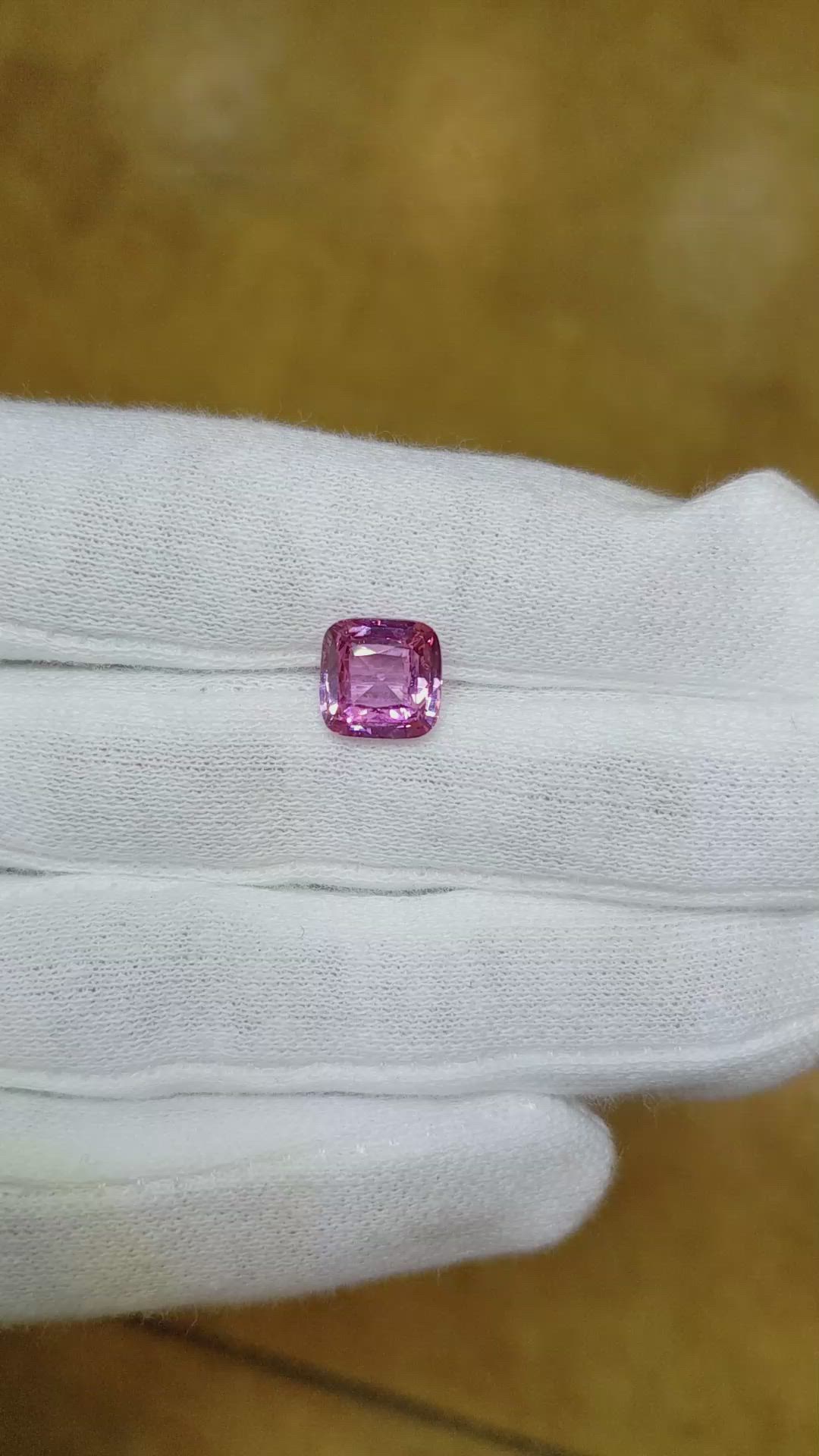 2.94 Ct. Pink Sapphire from Madagascar Size Video