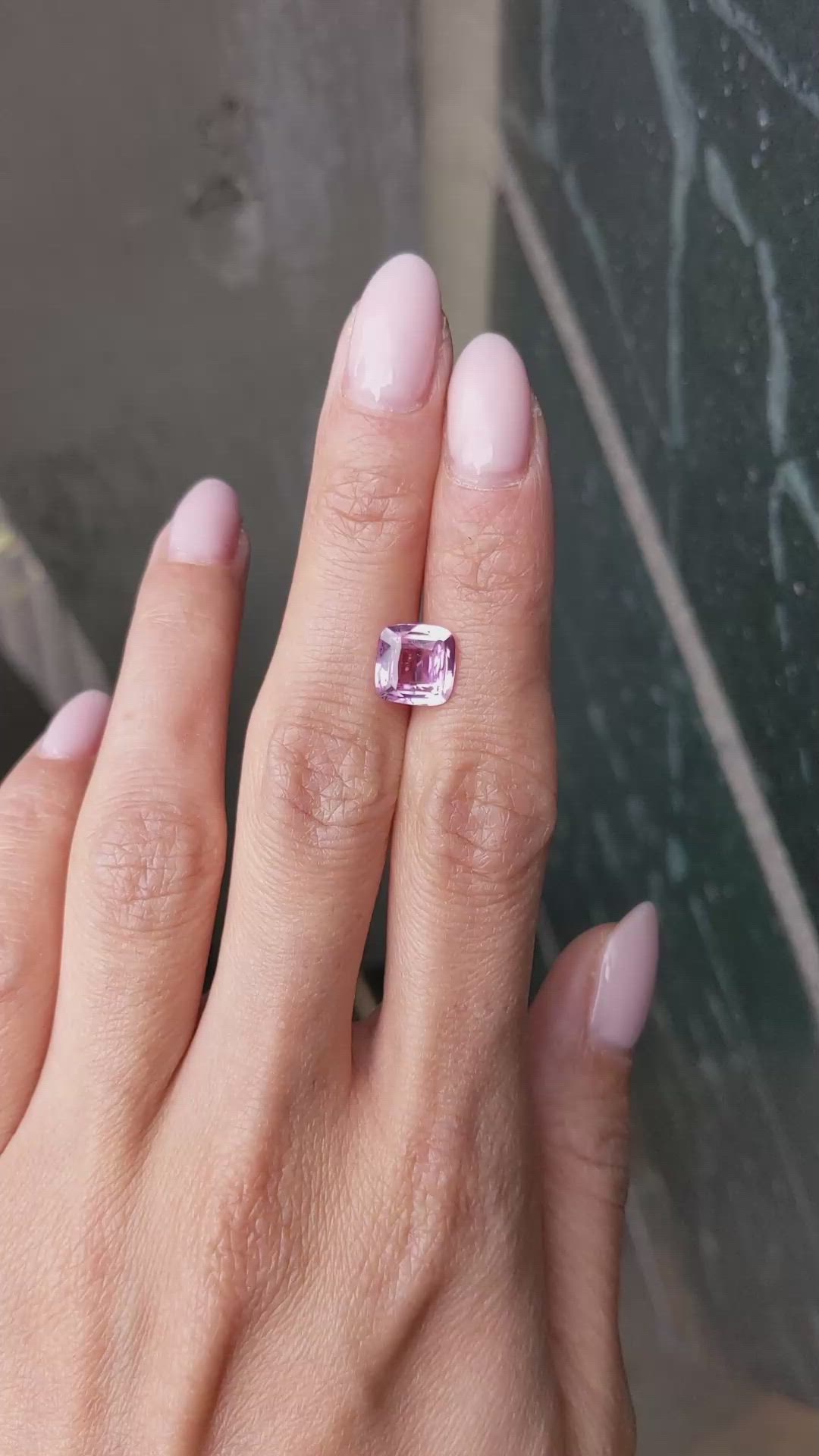 2.94 Ct. Pink Sapphire from Madagascar Size Video