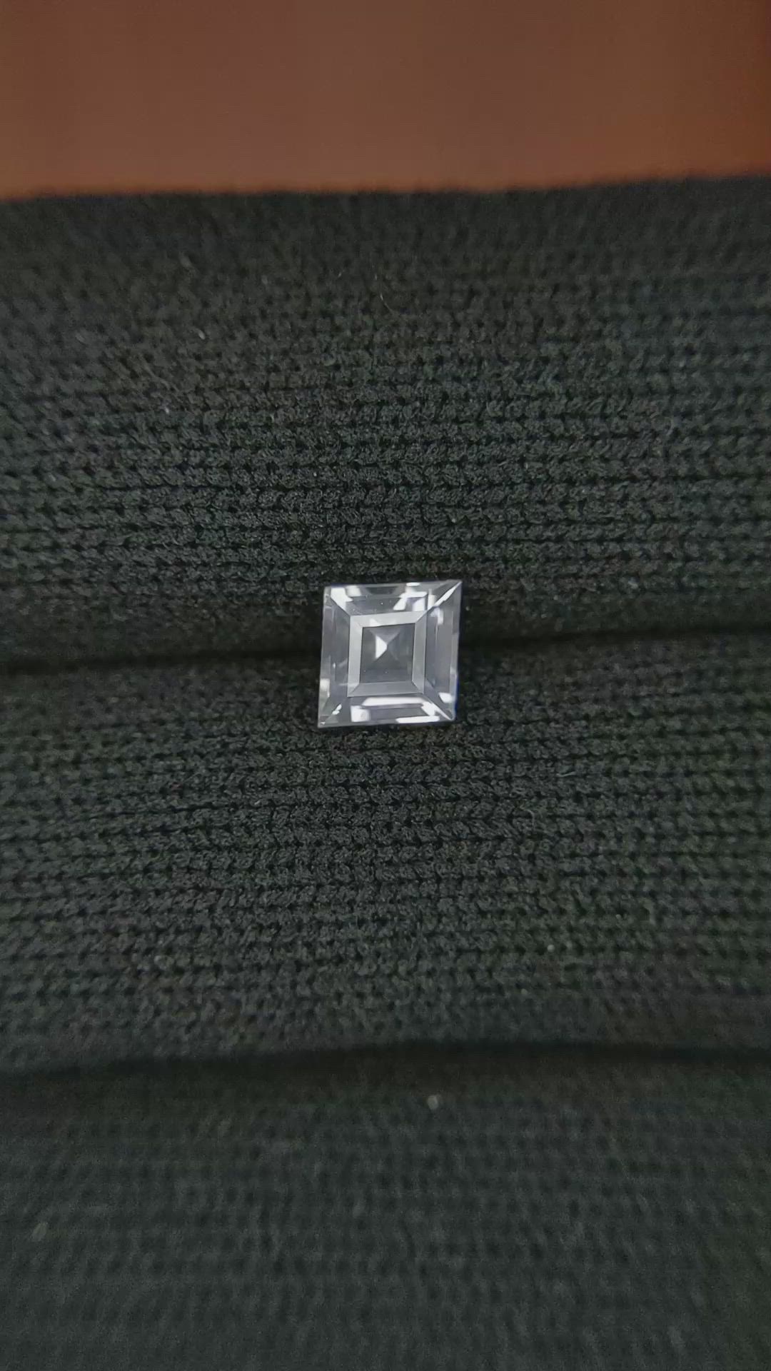 1.06 Ct. White Sapphire from Ceylon (Sri Lanka) Size Video
