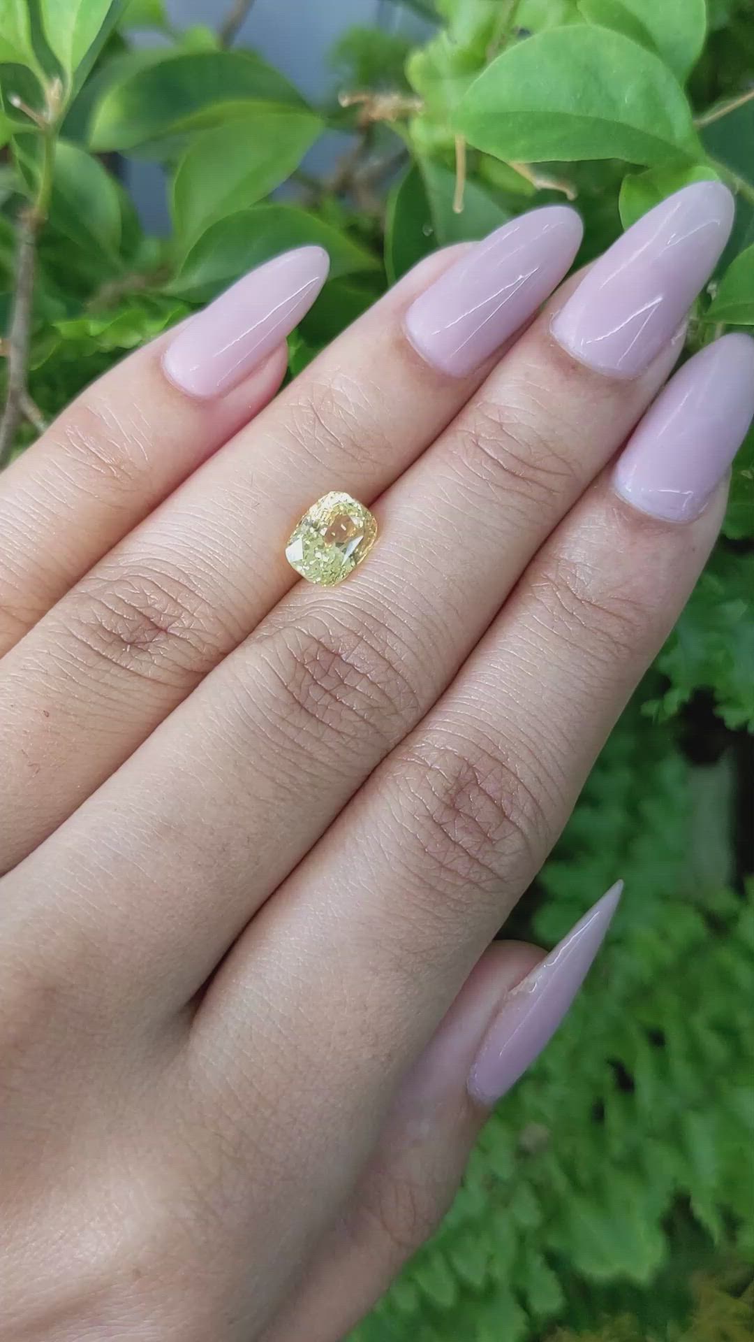 2.57 Ct. Sapphire from Ceylon (Sri Lanka) Size Video