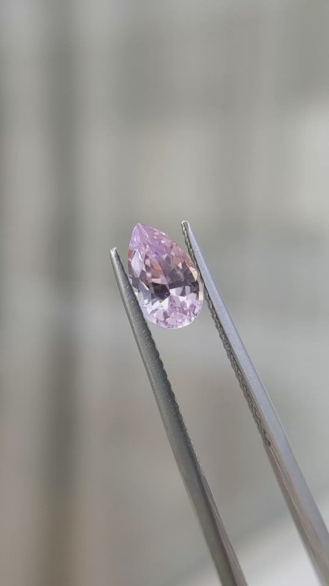 1.58 Ct. Pink Sapphire from Ceylon (Sri Lanka) Size Video