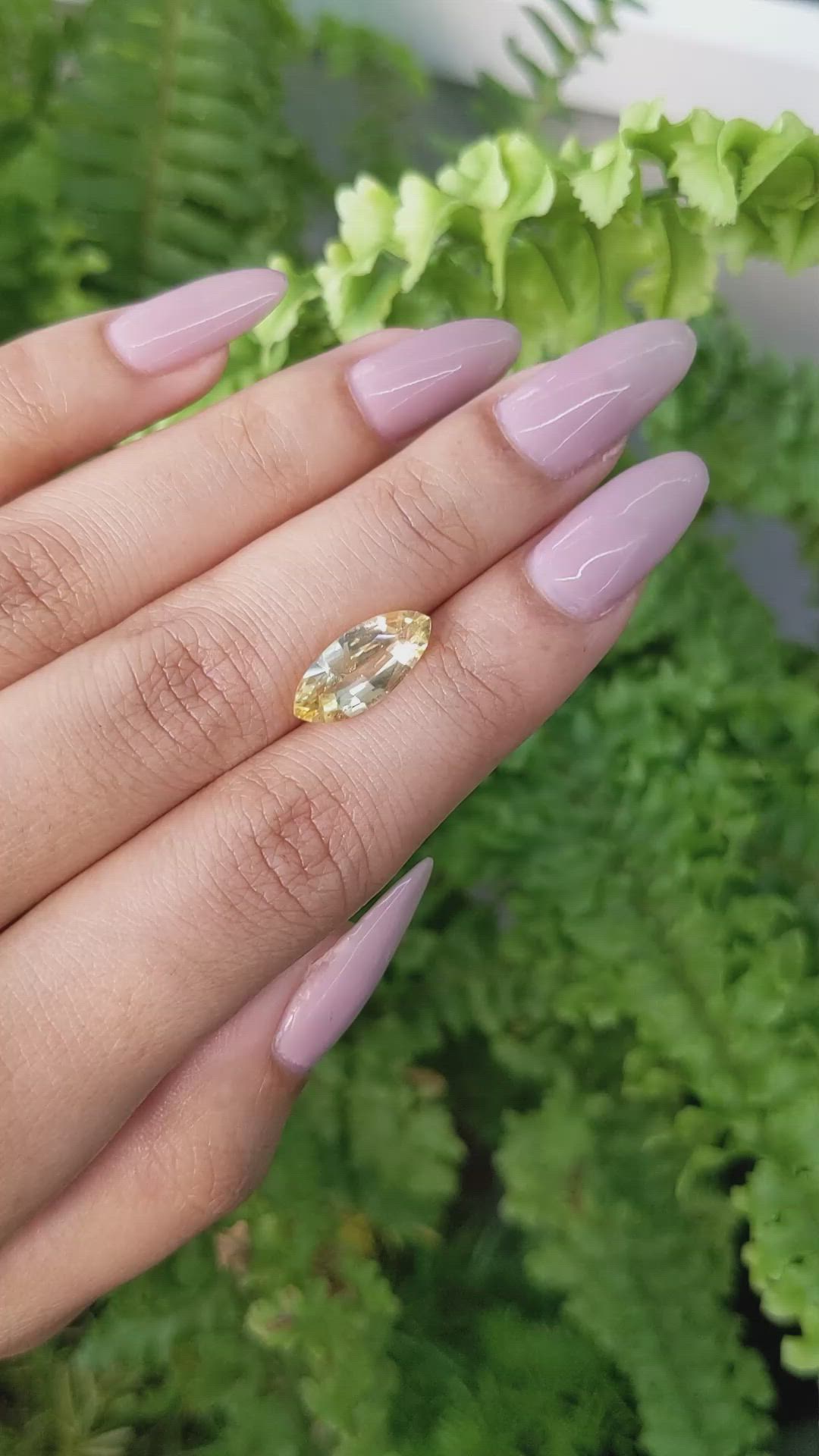 3.12 Ct. Yellow Sapphire from Ceylon (Sri Lanka) Size Video